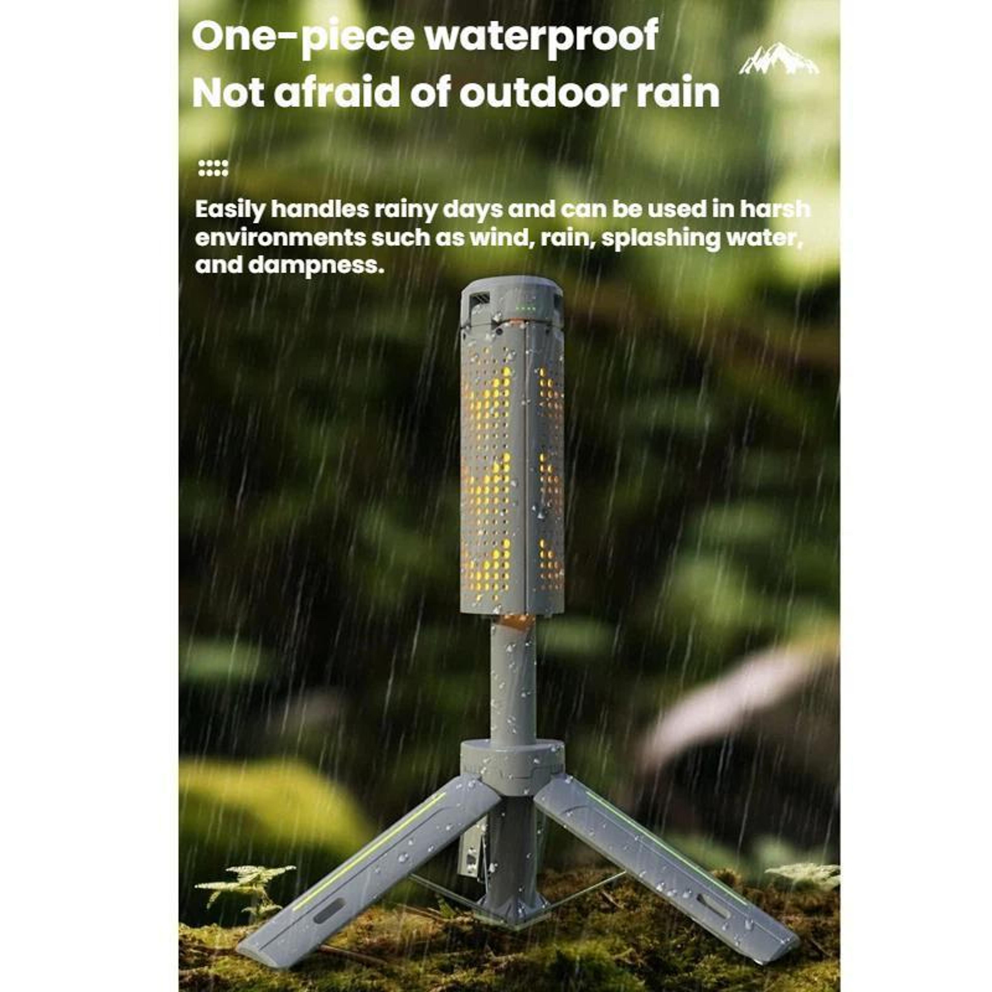 720 Rotating LED Camping Lantern With Foldable Tripod Light  USB Rechargeable Power Bank 3