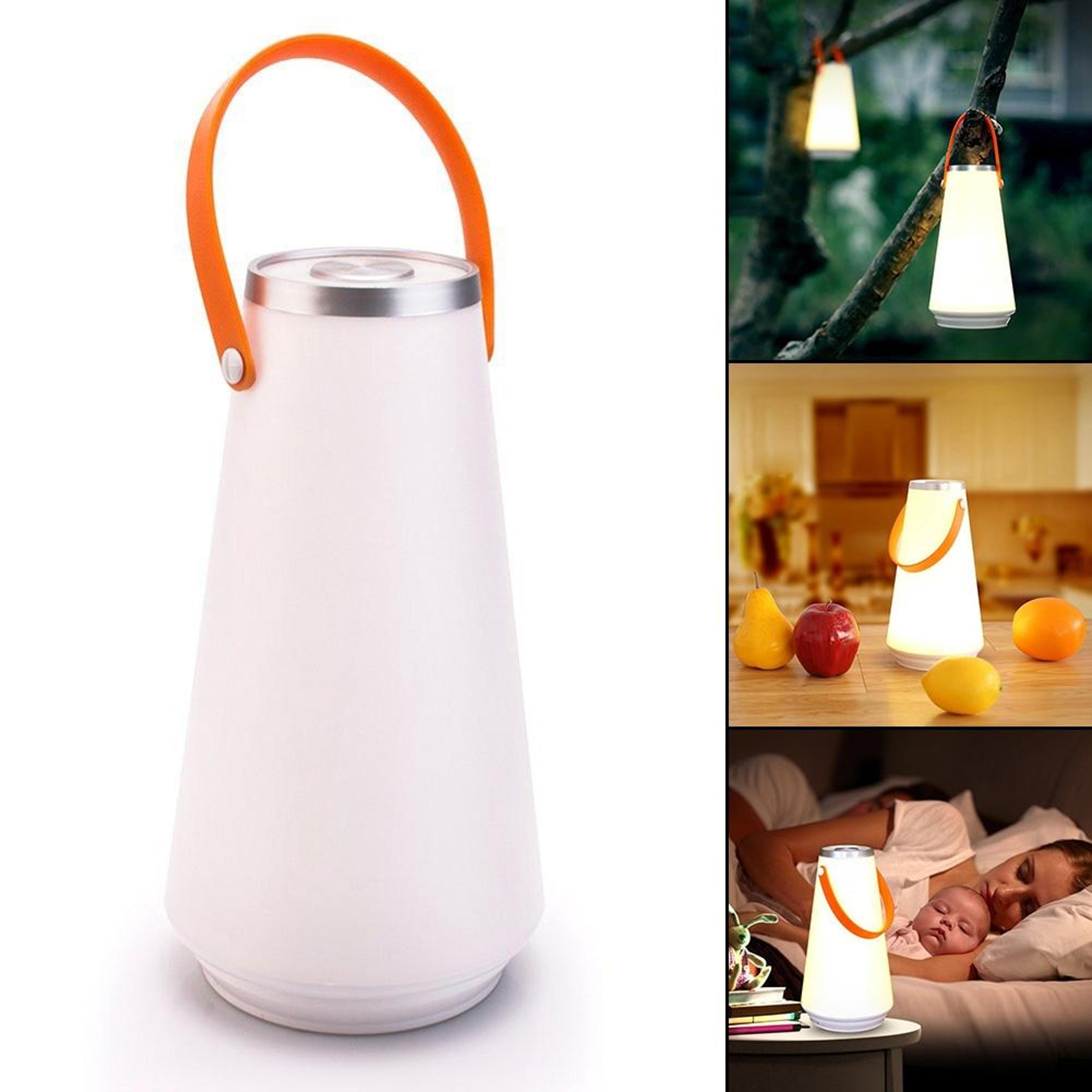 Rechargeable LED Camping Lantern Table Lamp With Touch Control  Portable Handle 1