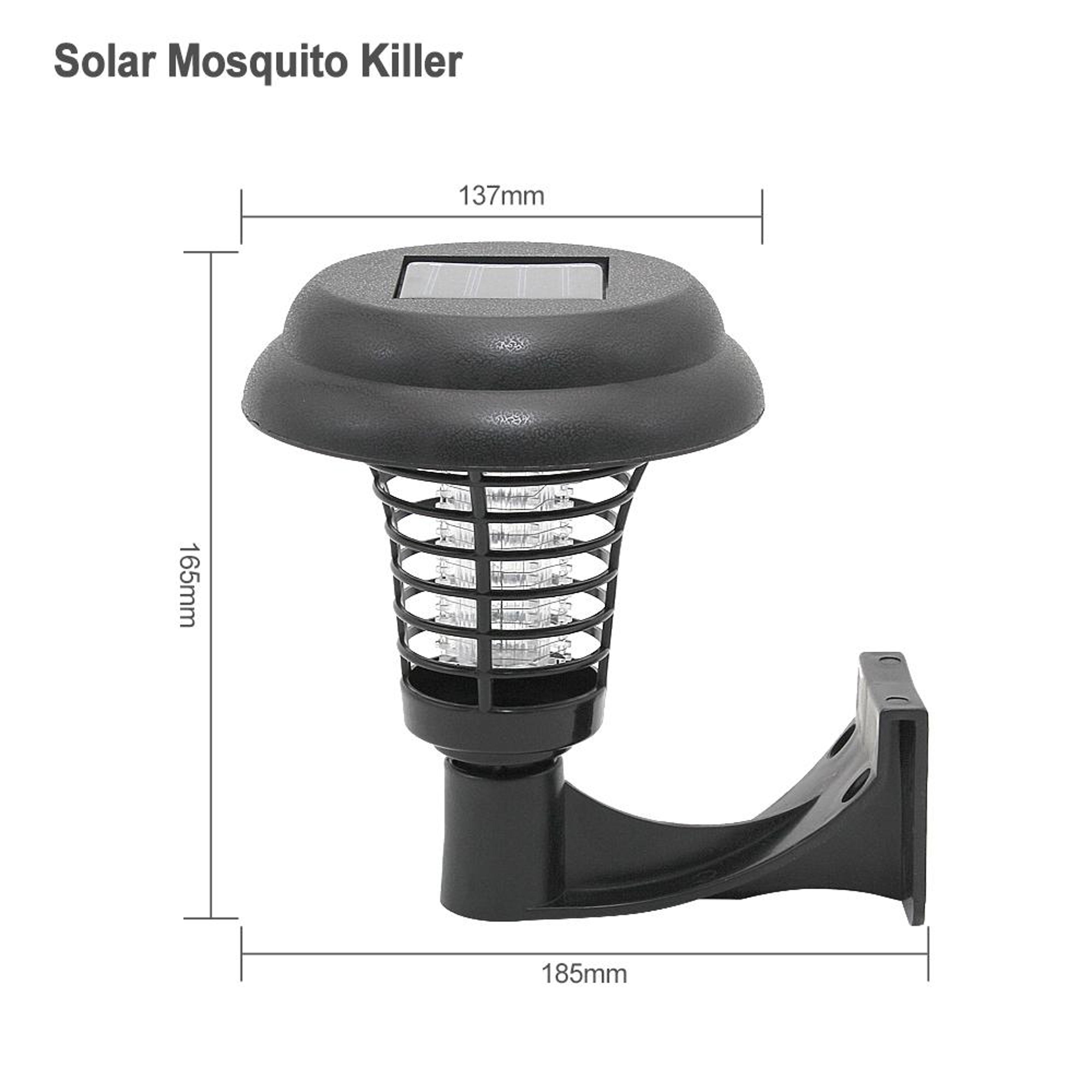 Solar UV Mosquito Zapper Garden Light With LED Insect Killer For Outdoor Patio  Lawn 4