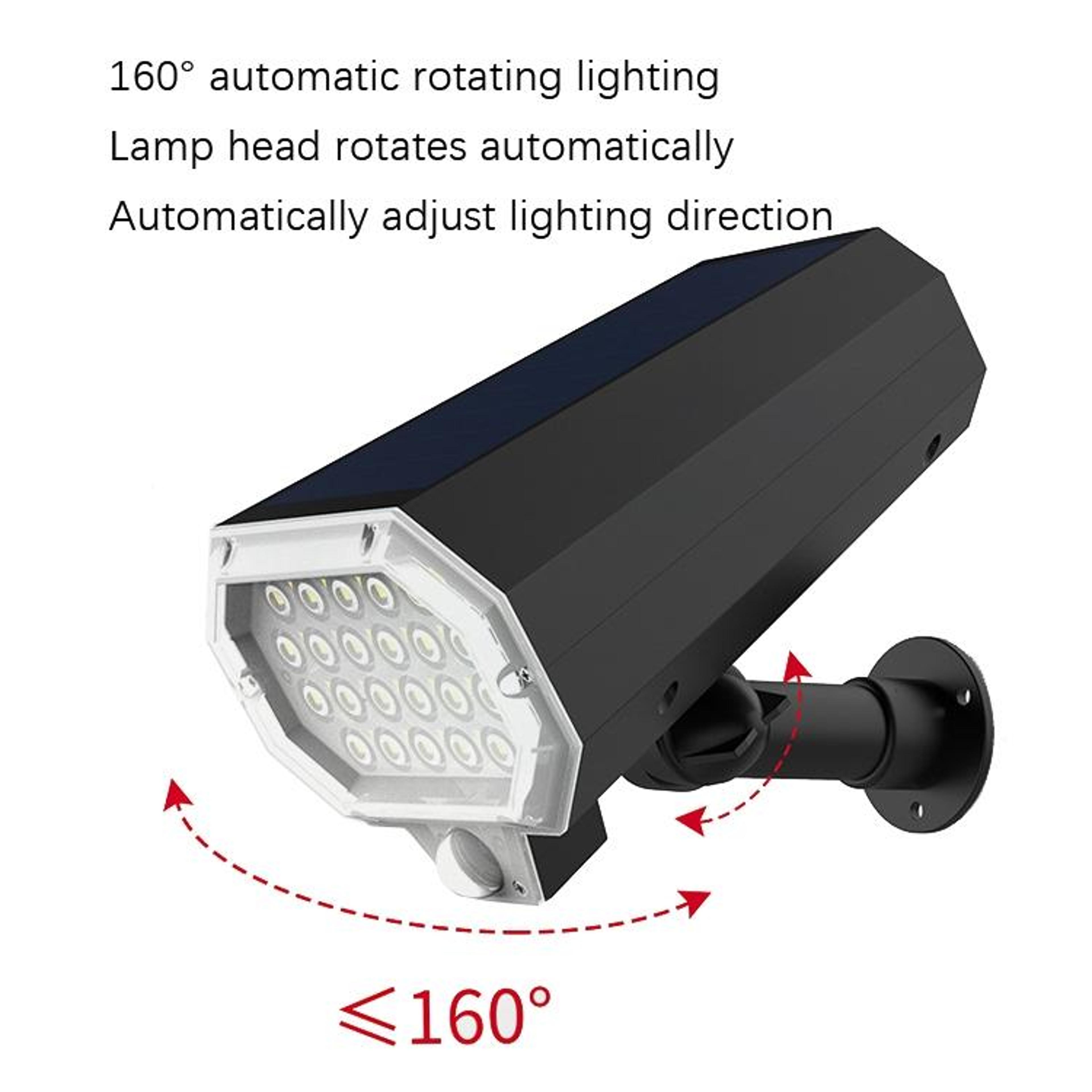 Solar Motion Sensor Light With 160 Auto Rotation  IP65 Waterproof Security Design 3