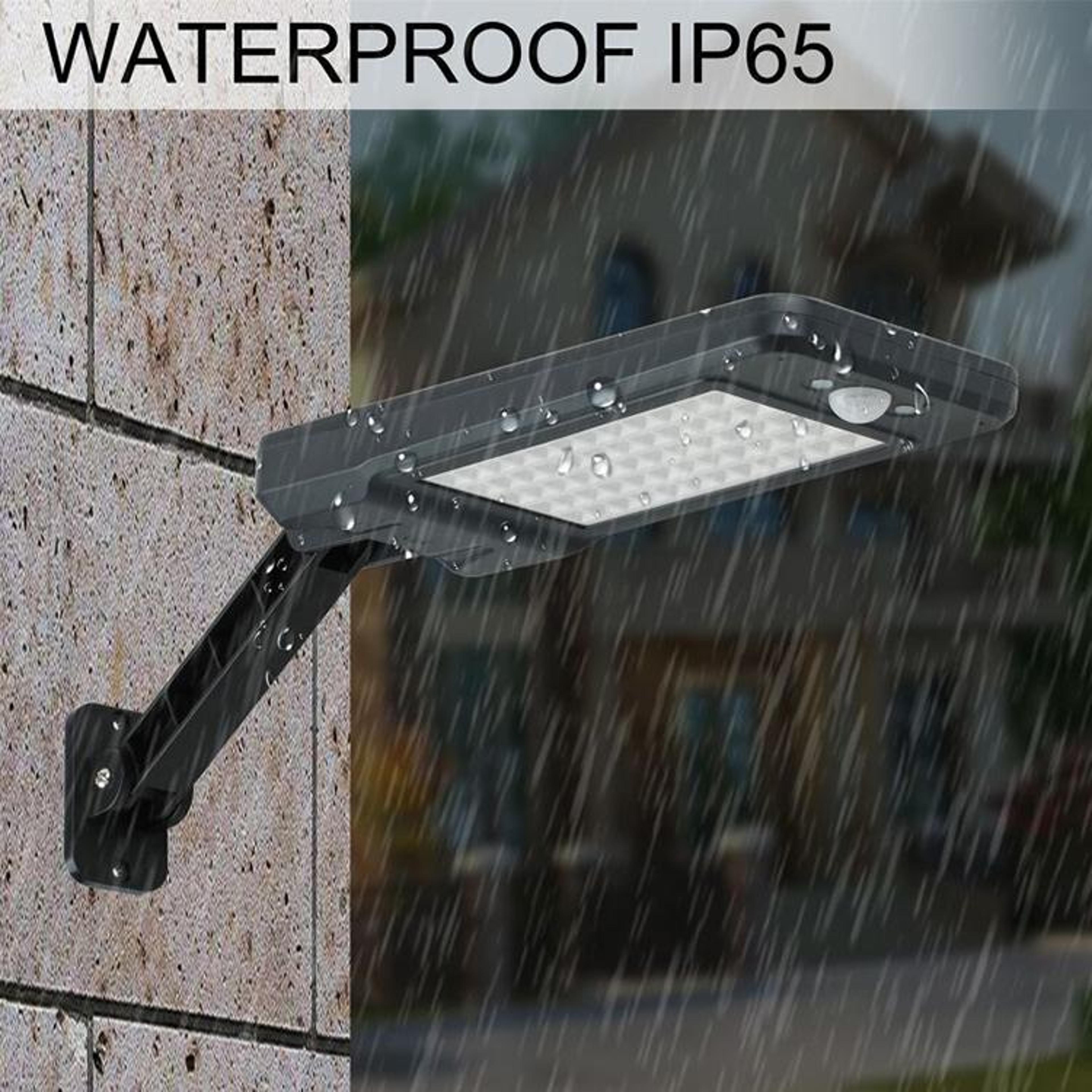 Remote Control Solar Wall Light With Motion Sensor  IP65 Waterproof 56 LED Security Lamp 4