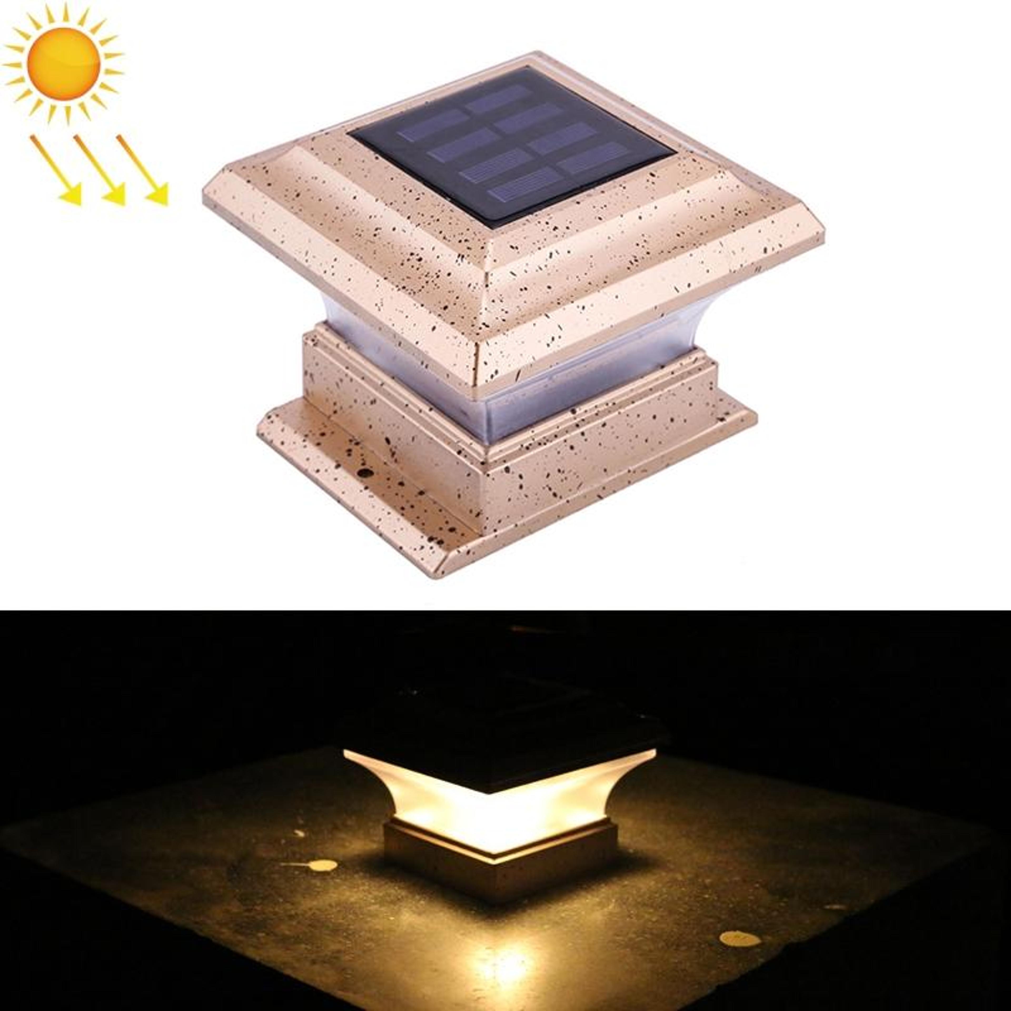 Solar LED Fence Post Light For Garden Pathways  Outdoor Landscape Decor 3