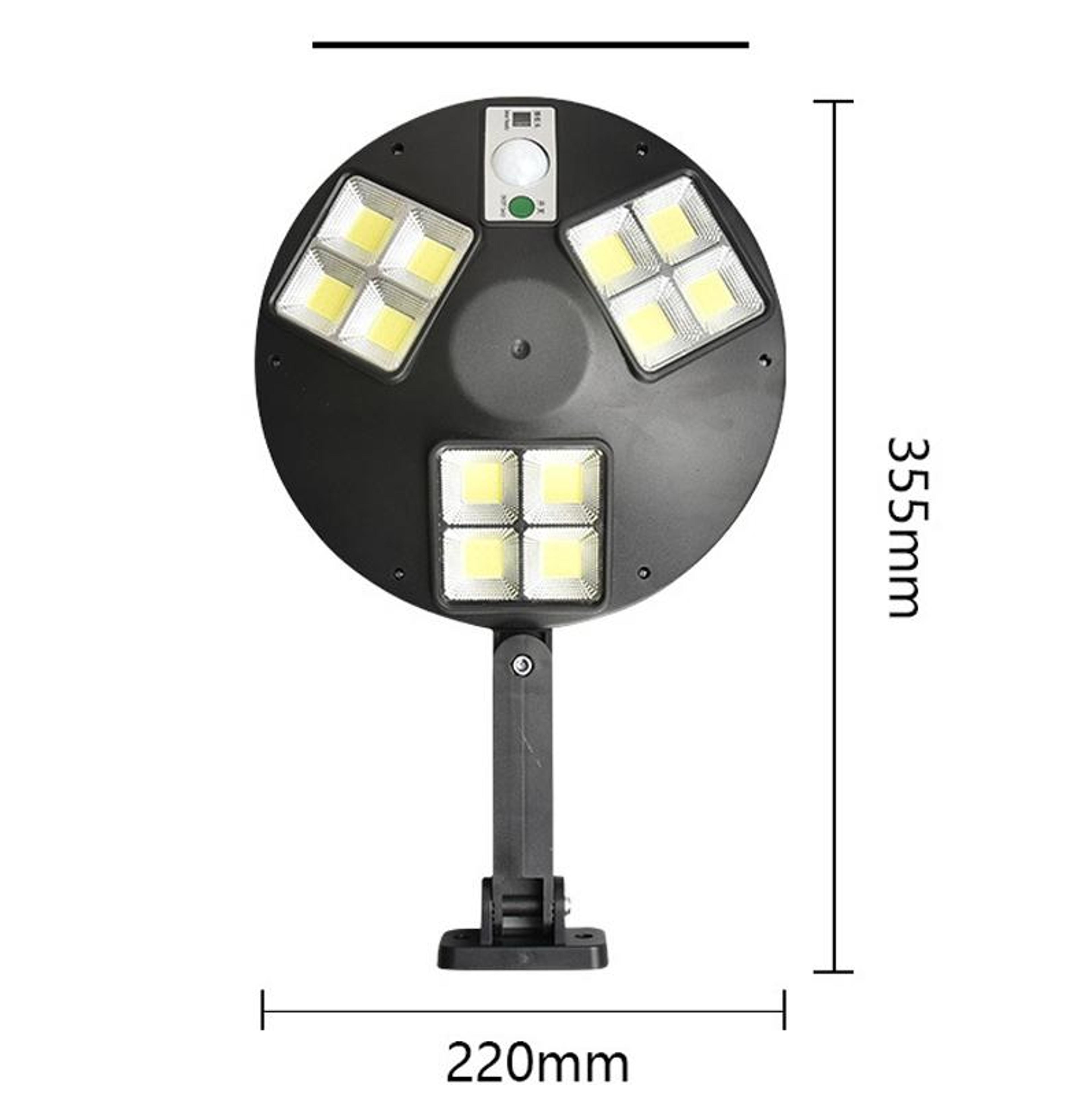 144 LED Solar Motion Sensor Wall Light With Remote Control For Outdoor Garden  Security 1