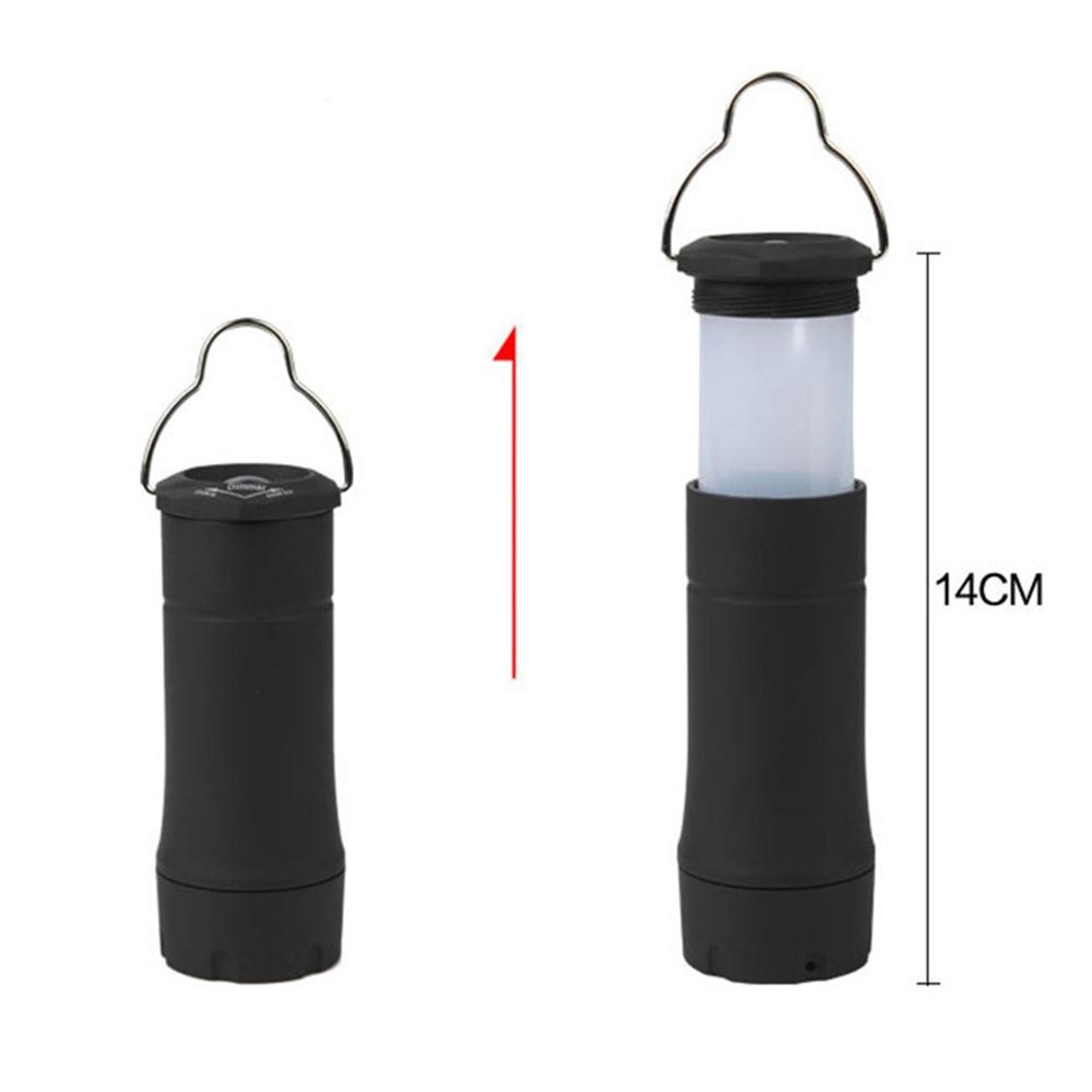 Ultra Bright LED Camping Flashlight Torch With Telescopic Lantern  Pocket Clip 3