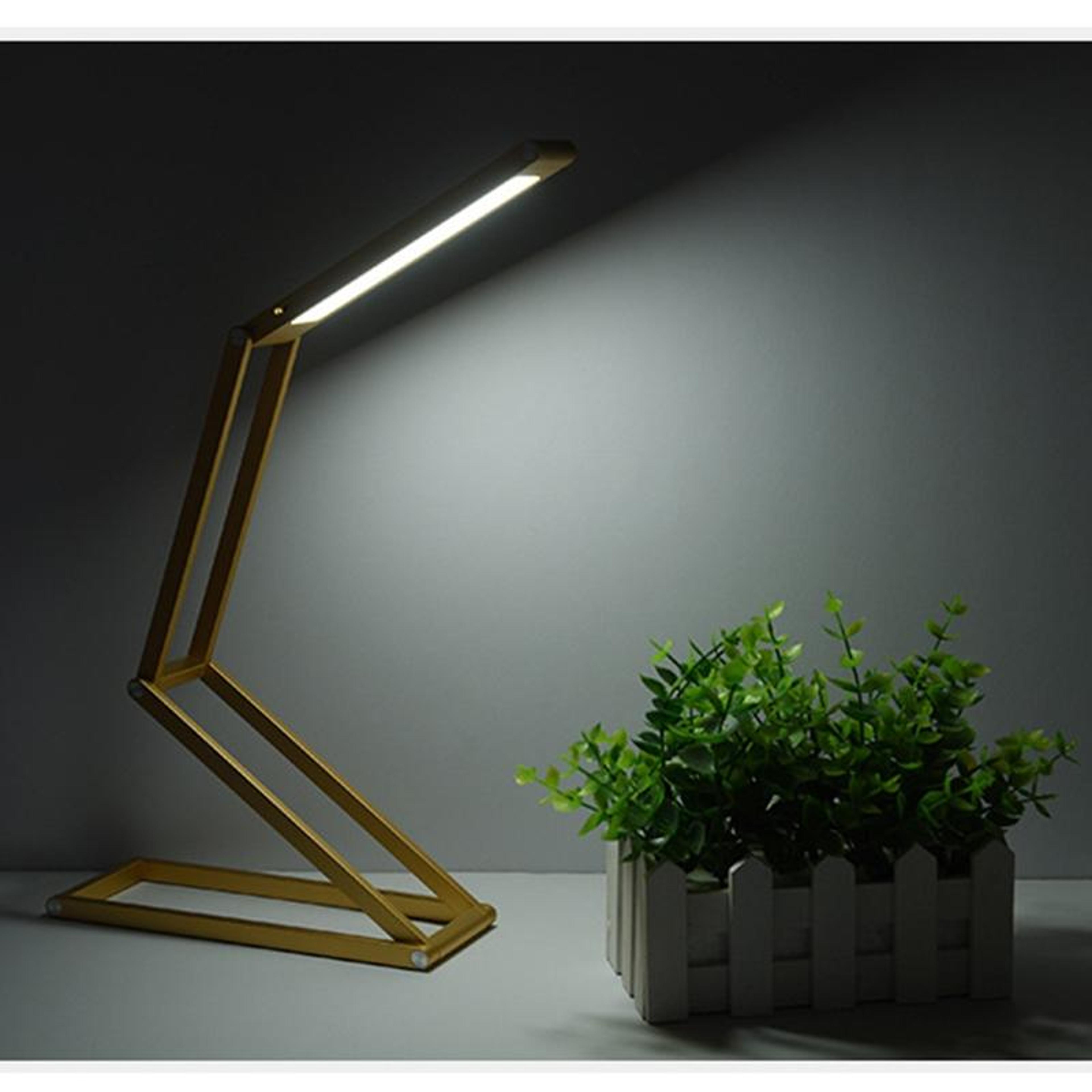 foldlite usb rechargeable led desk lamp with eye protection and stepless dimming
