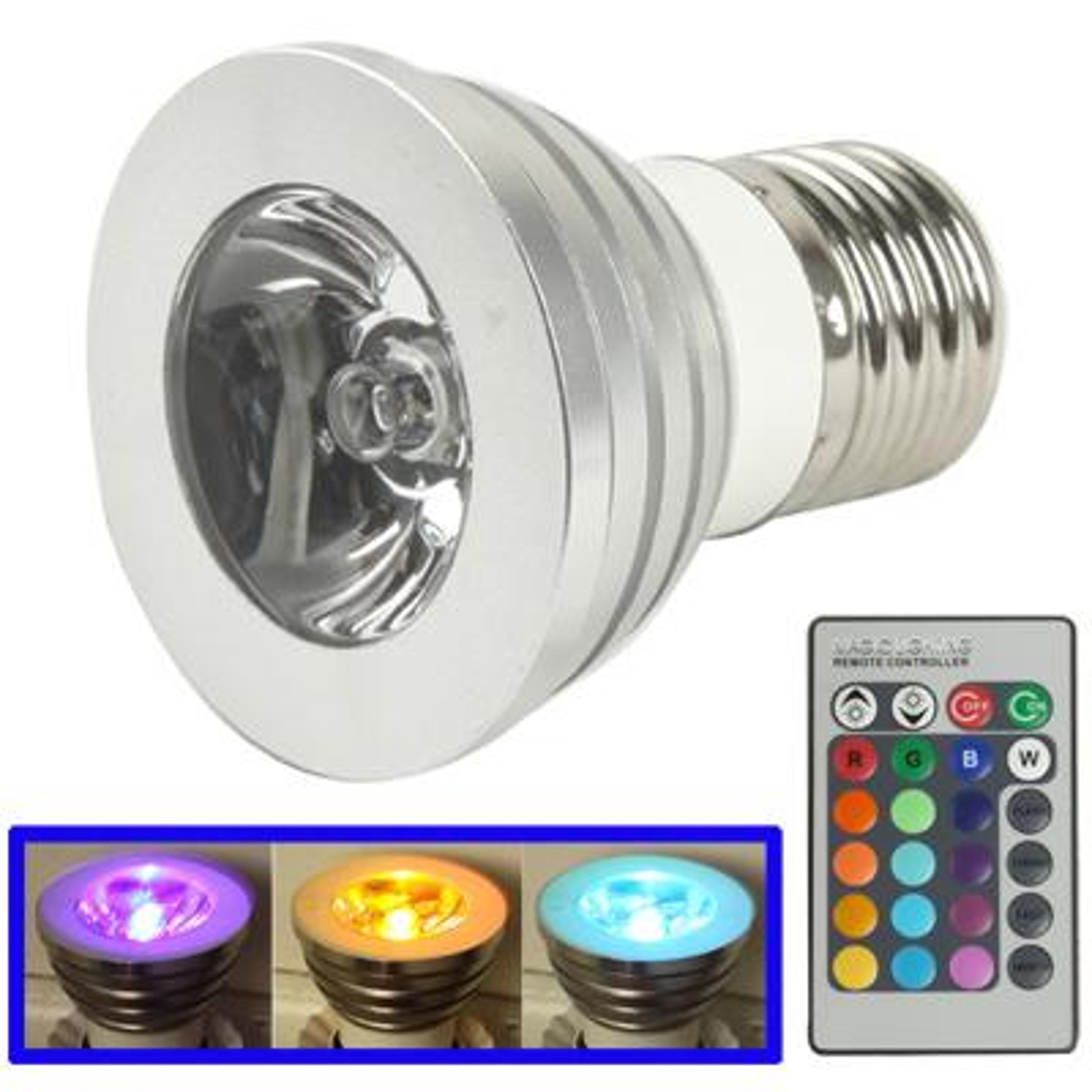 SmartGlow RGB LED Light Bulb With Remote Control 16 Color E27 Mood Lighting Lamp 3