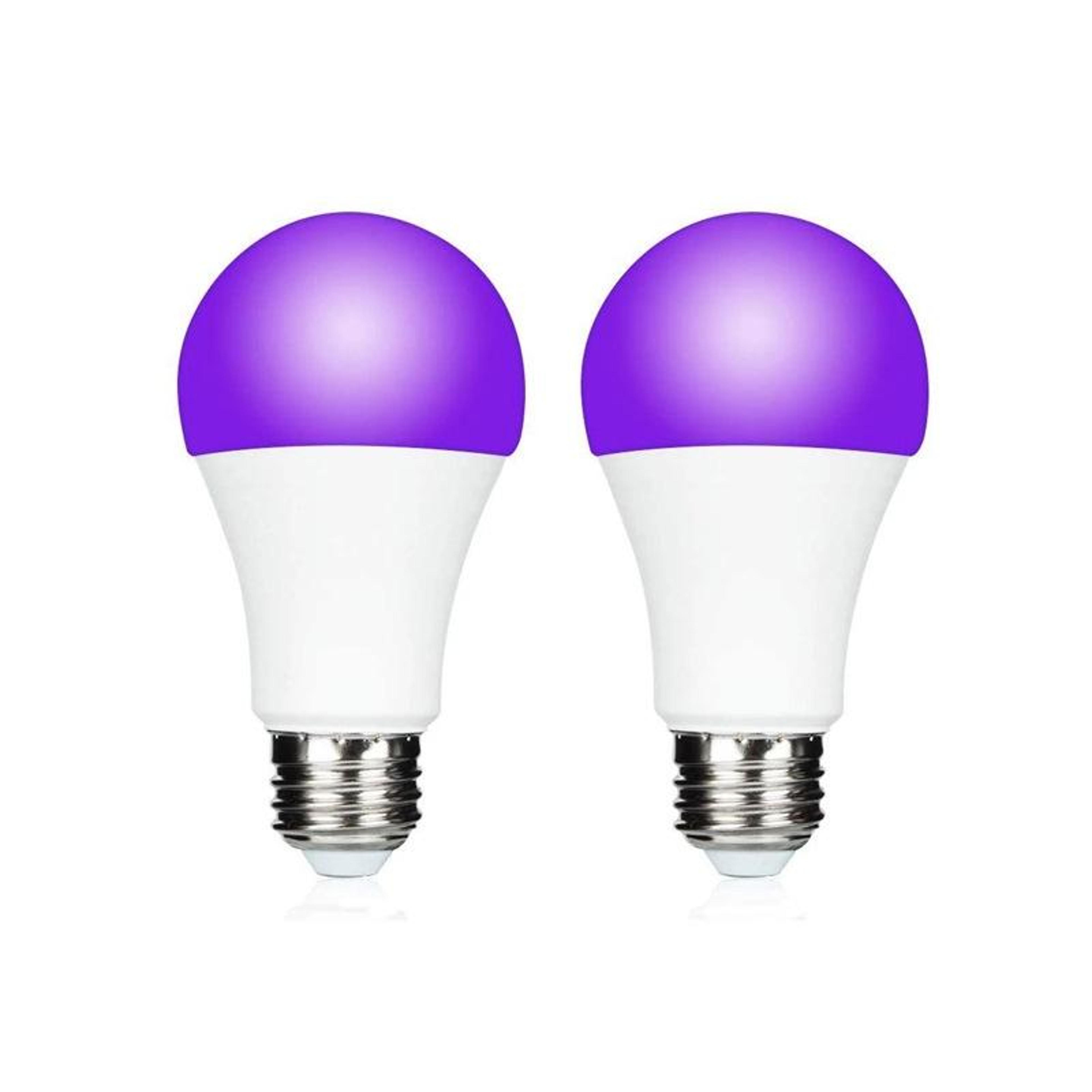 GlowWave UV Black Light Bulbs E27 9W Purple LED Party  Fluorescent Effect Lights 6