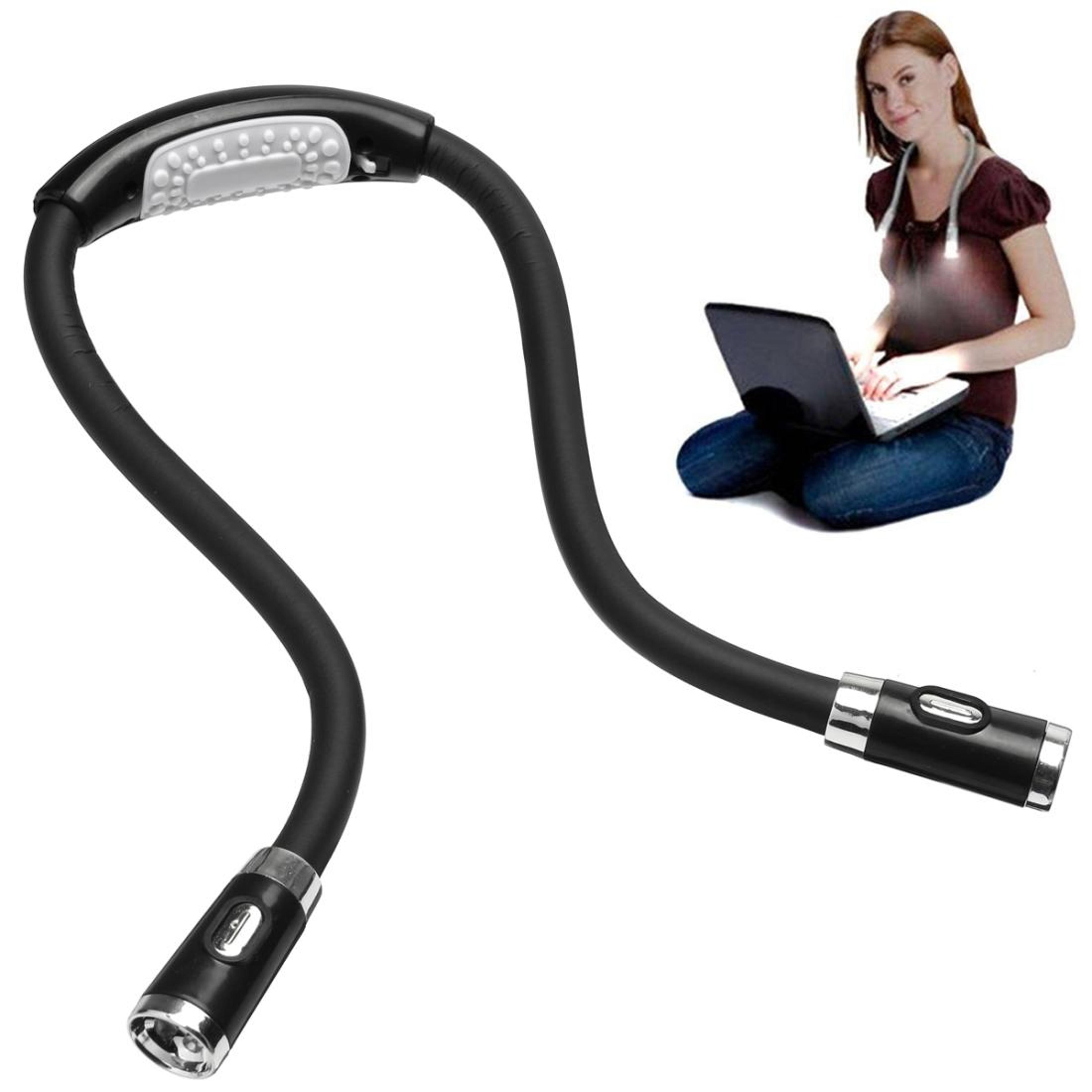 Portable U Shaped LED Book Light Handsfree Flexible Neck Reading Lamp 1