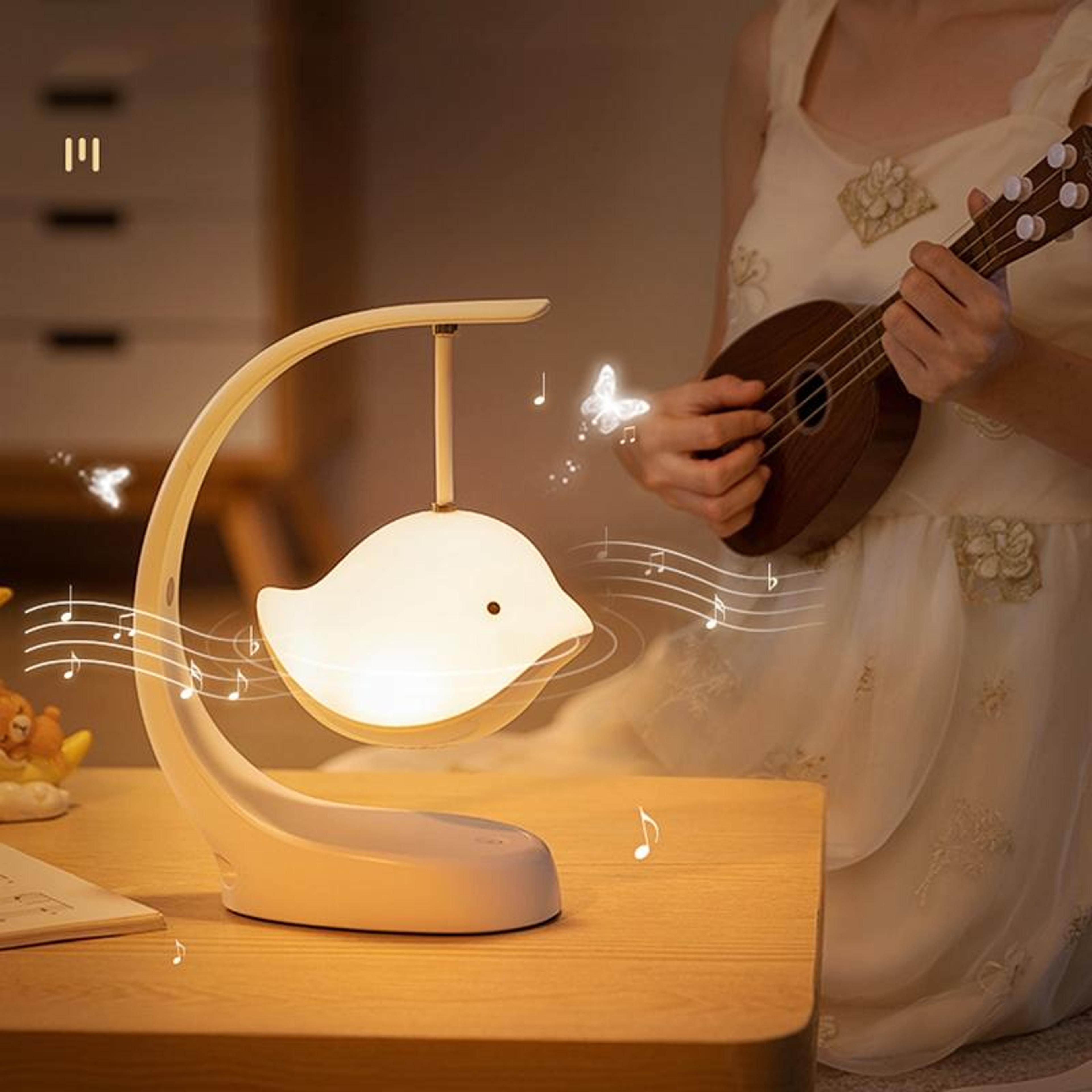 Bluetooth Speaker Night Light Desk Lamp With Touch Control  USB Rechargeable Battery 9