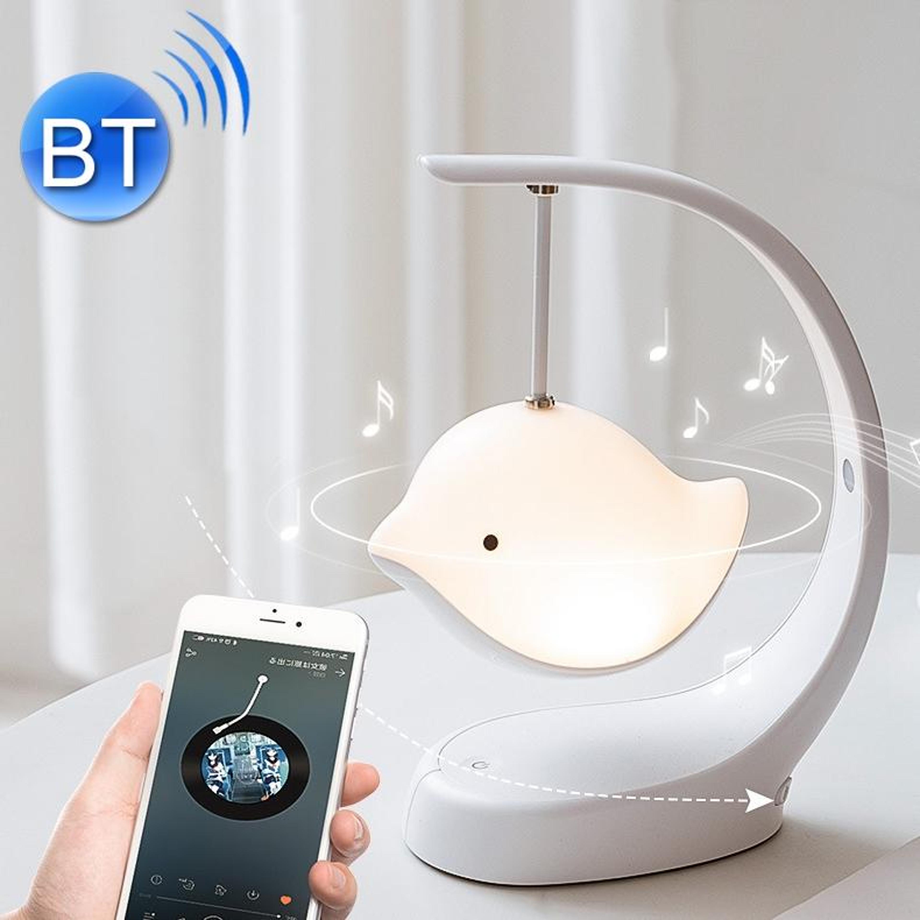 Bluetooth Speaker Night Light Desk Lamp With Touch Control  USB Rechargeable Battery 8