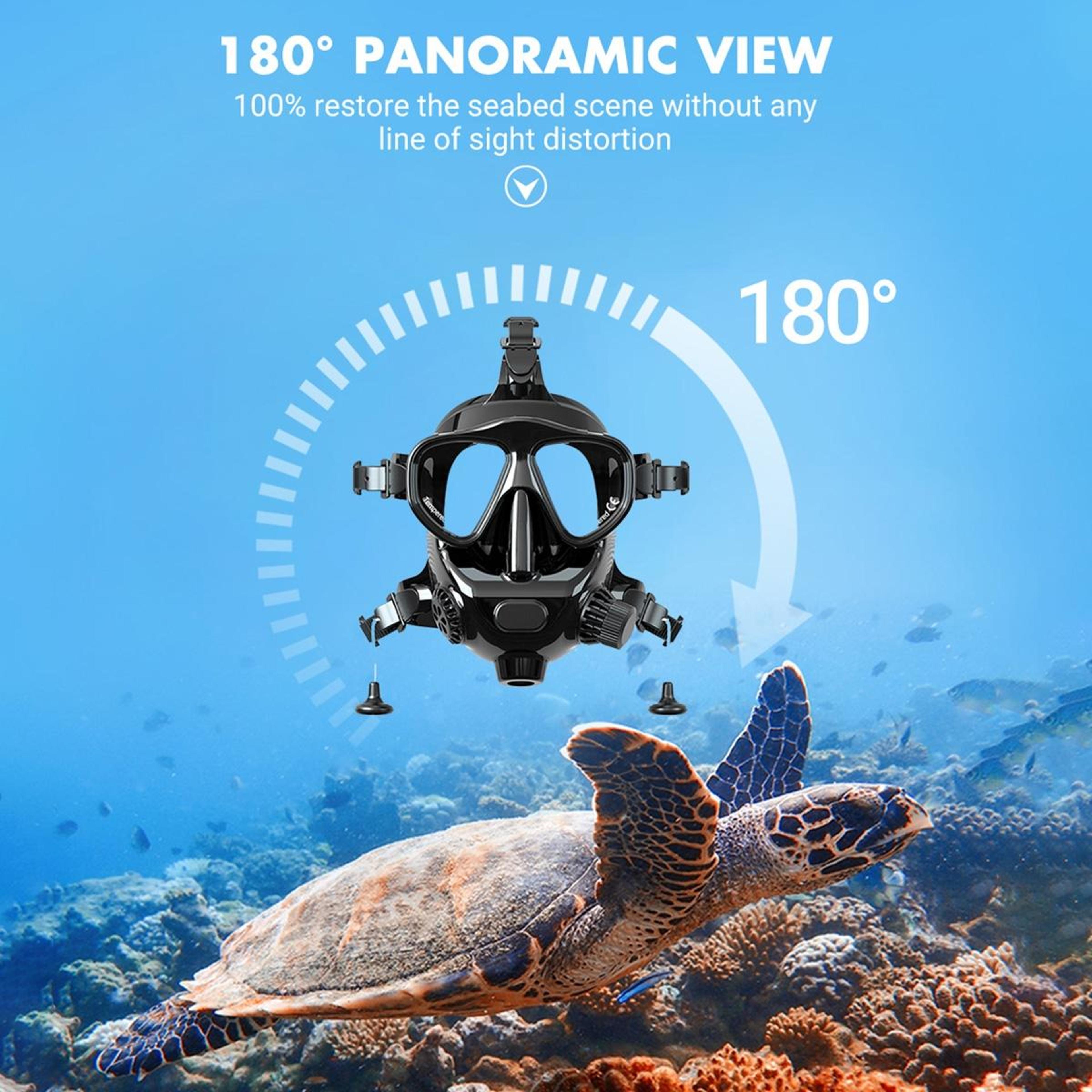 AquaVision Full Face Diving Mask With Action Camera Mount For Snorkeling  Underwater Filming 1