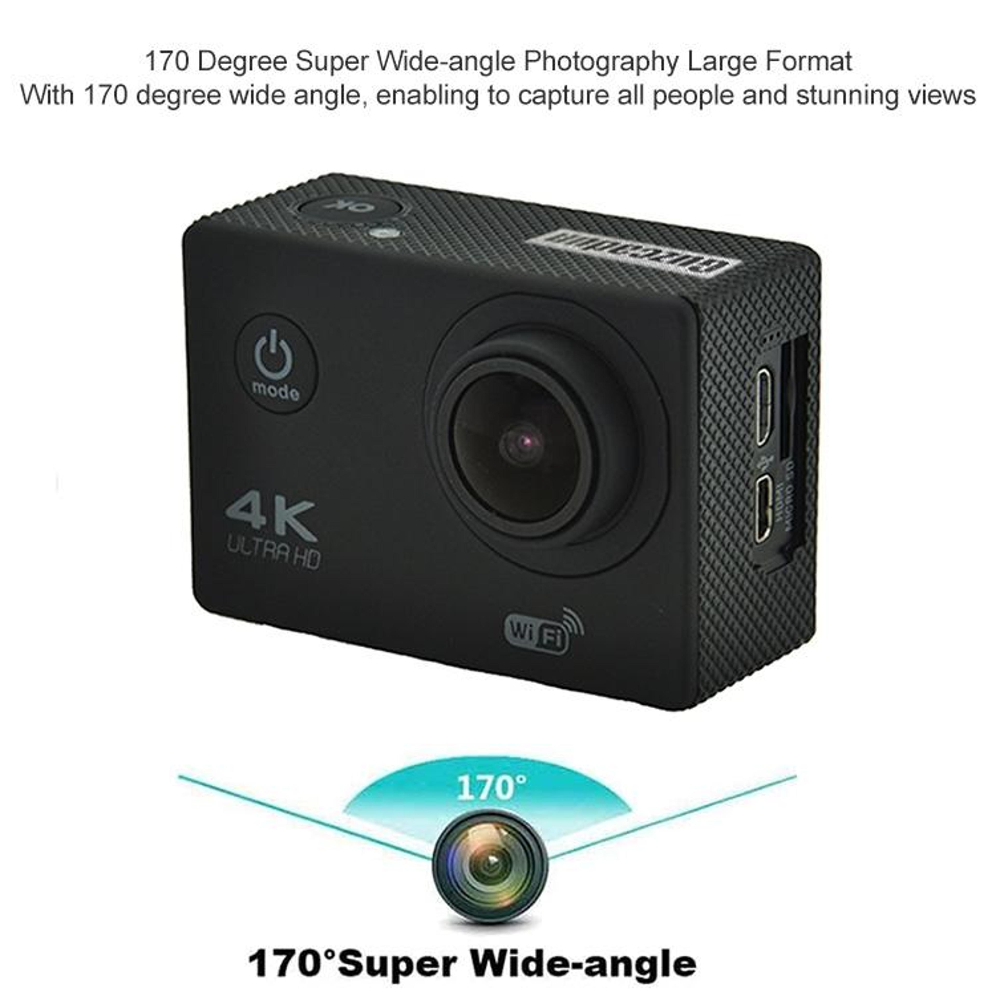 4K WiFi Waterproof Action Camera For Cycling Diving  Adventure Sports Recording 6