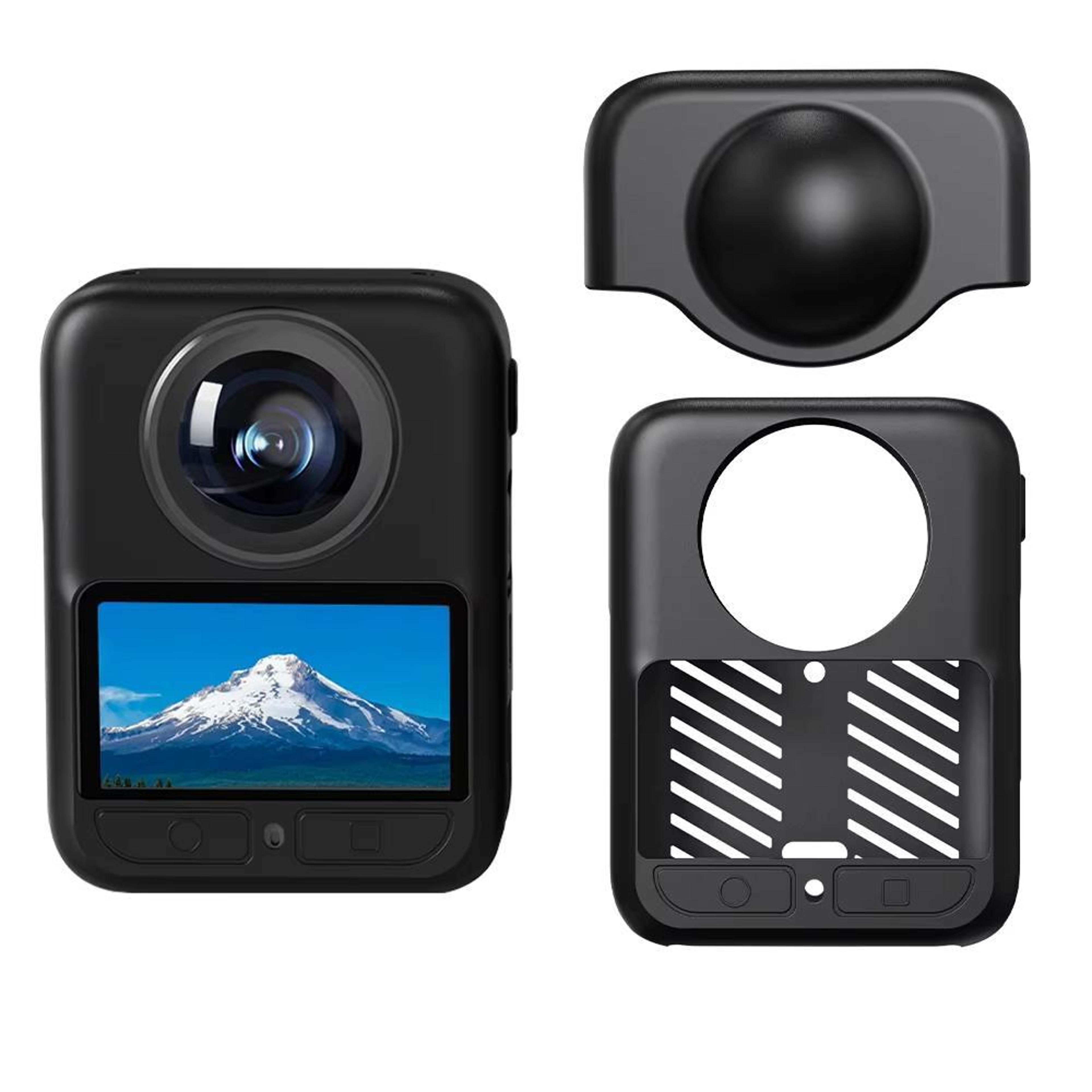 DJI Osmo 360 Silicone Protective Case With Lens Cap Shockproof Dustproof Camera Cover 0
