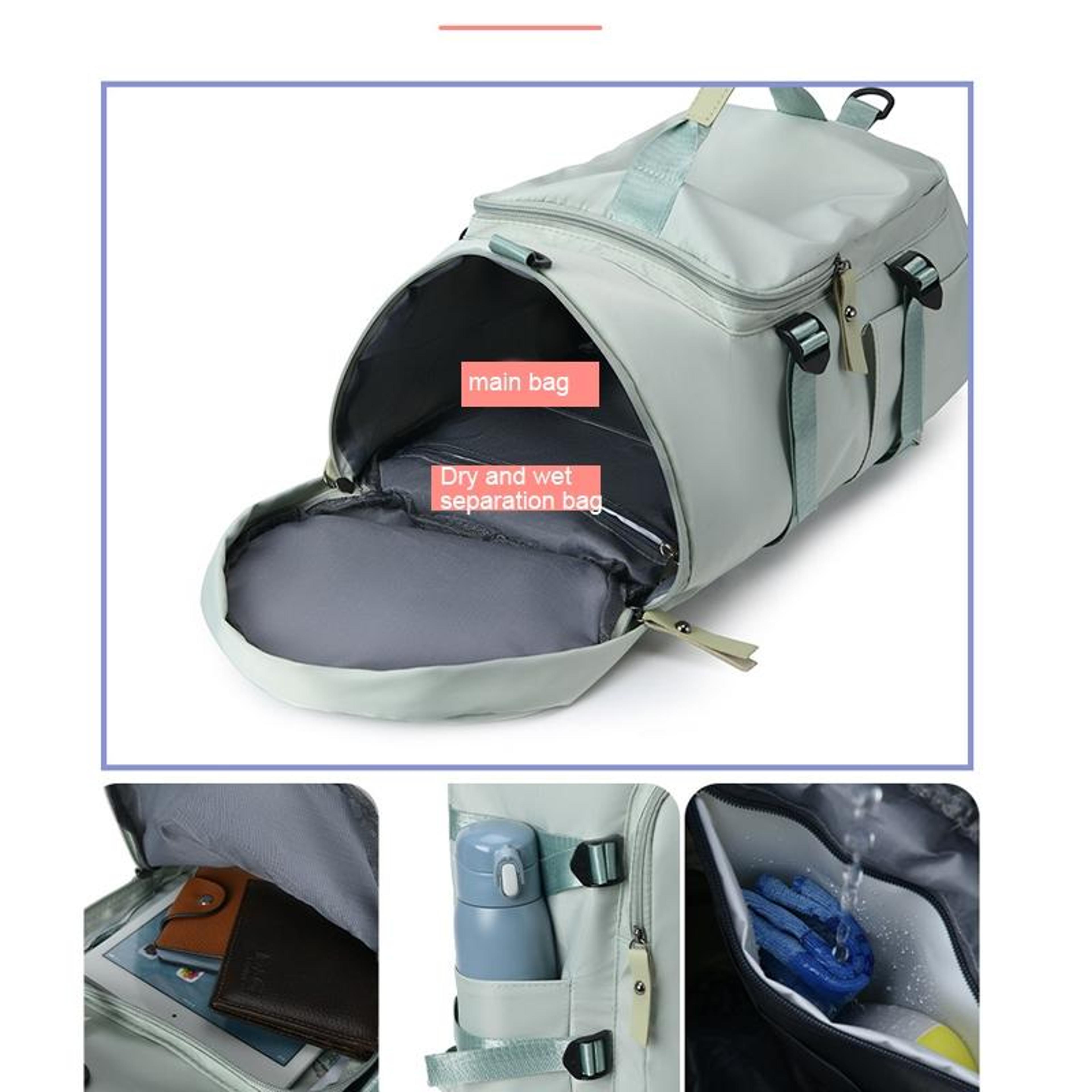 UrbanFlex Travel Backpack  Gym Duffel Bag With Shoe Compartment For Business Trips And Sports 7