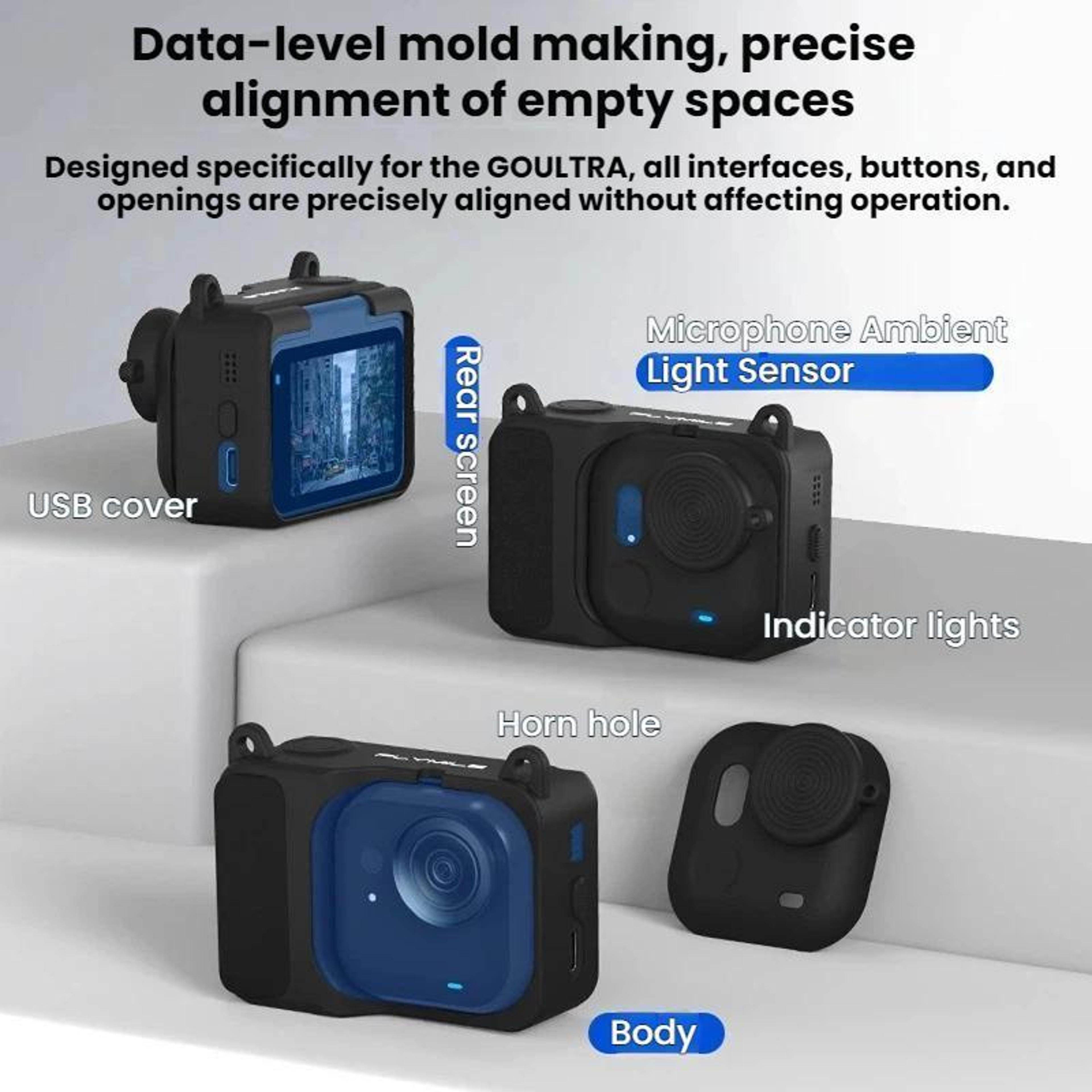 Silicone Protective Case For Insta360 GO Ultra Camera With Lens Cover  Lanyard 7