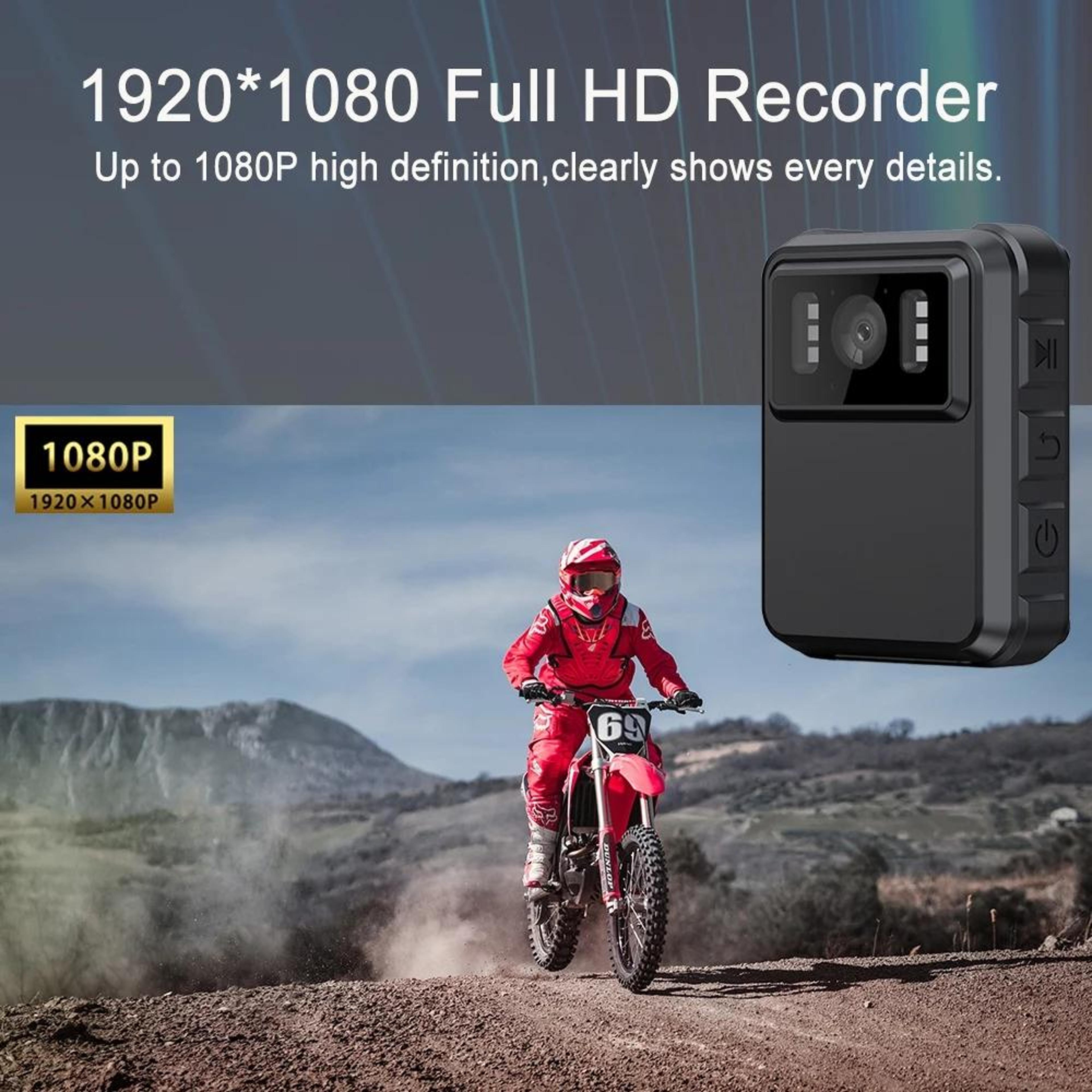L9 Body Camera 1080P Waterproof Mini Video Recorder With Night Vision  Wide Angle Lens 6