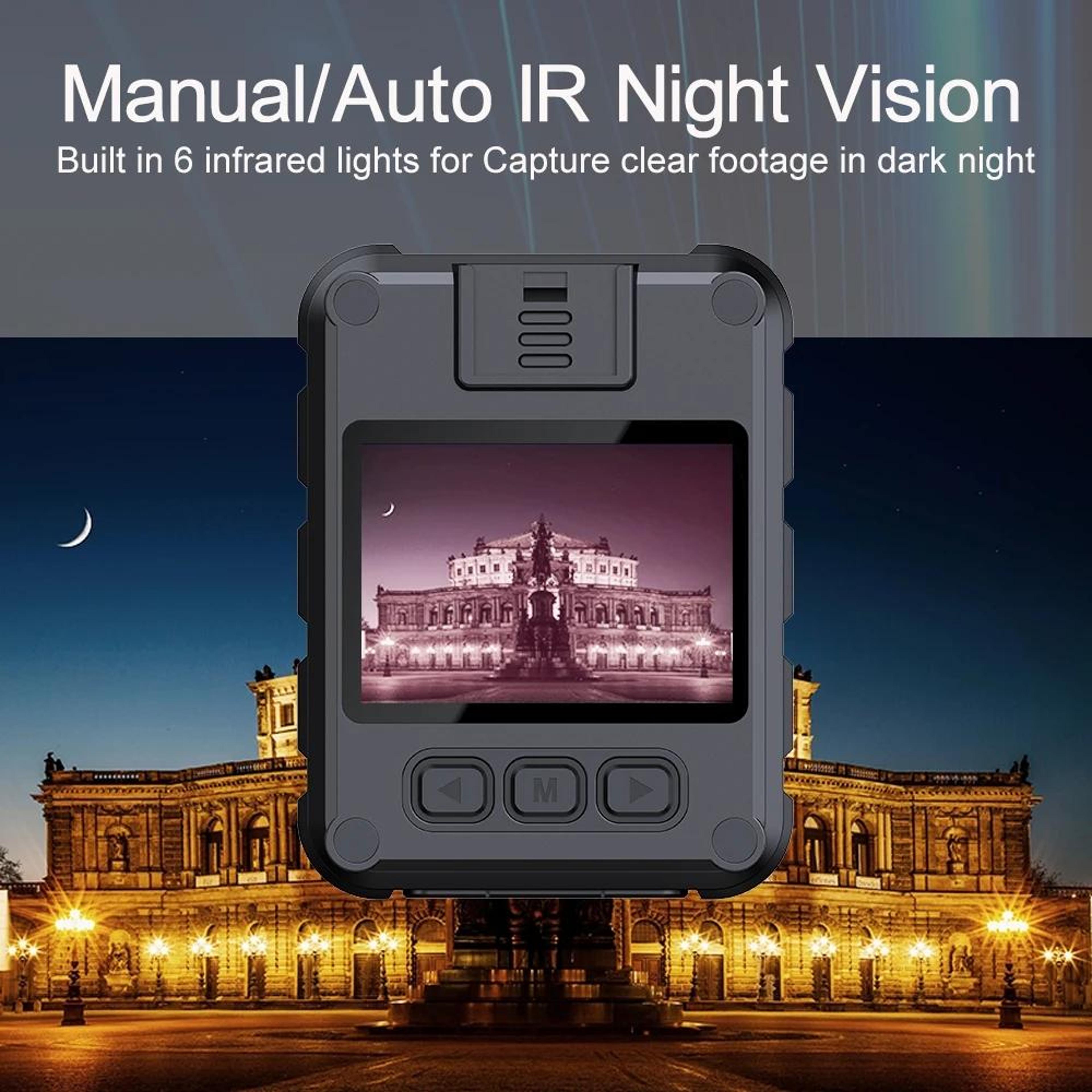 L9 Body Camera 1080P Waterproof Mini Video Recorder With Night Vision  Wide Angle Lens 7