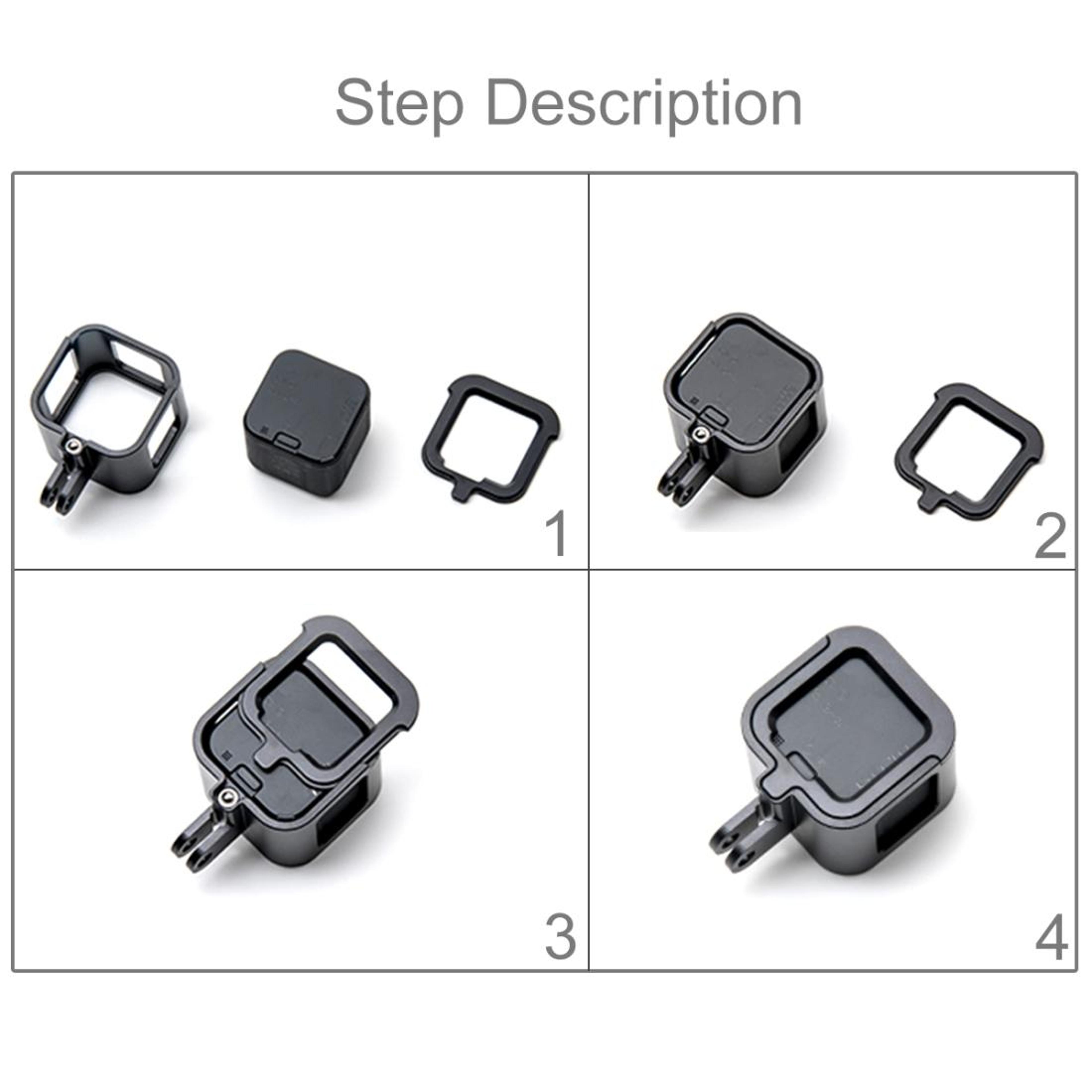 GoPro Session Protective Cage Aluminum Alloy Frame For HERO5 Session  HERO4 Session 6