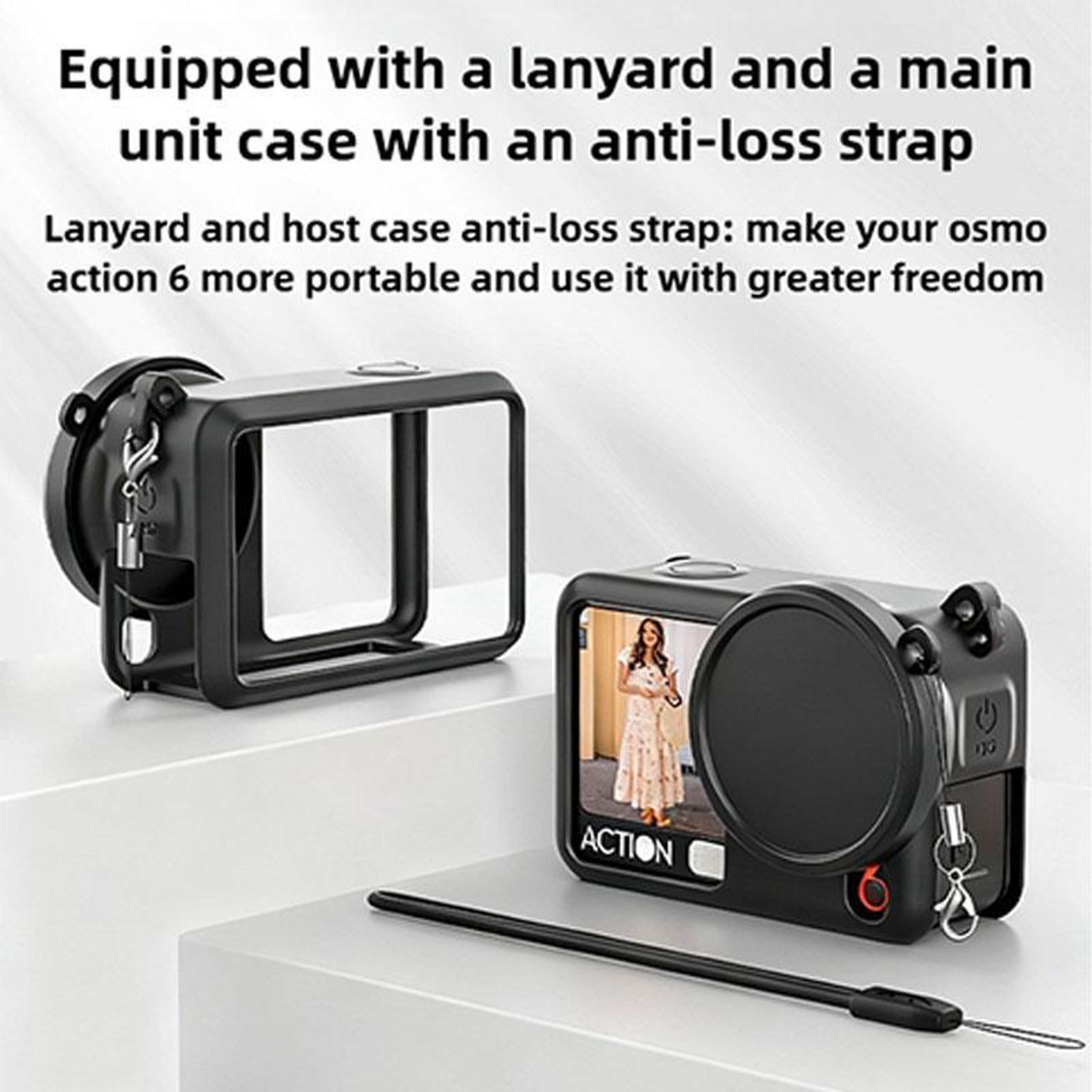DJI Osmo Action 6 Silicone Lens Cap Cover With Shockproof Camera Protection 7