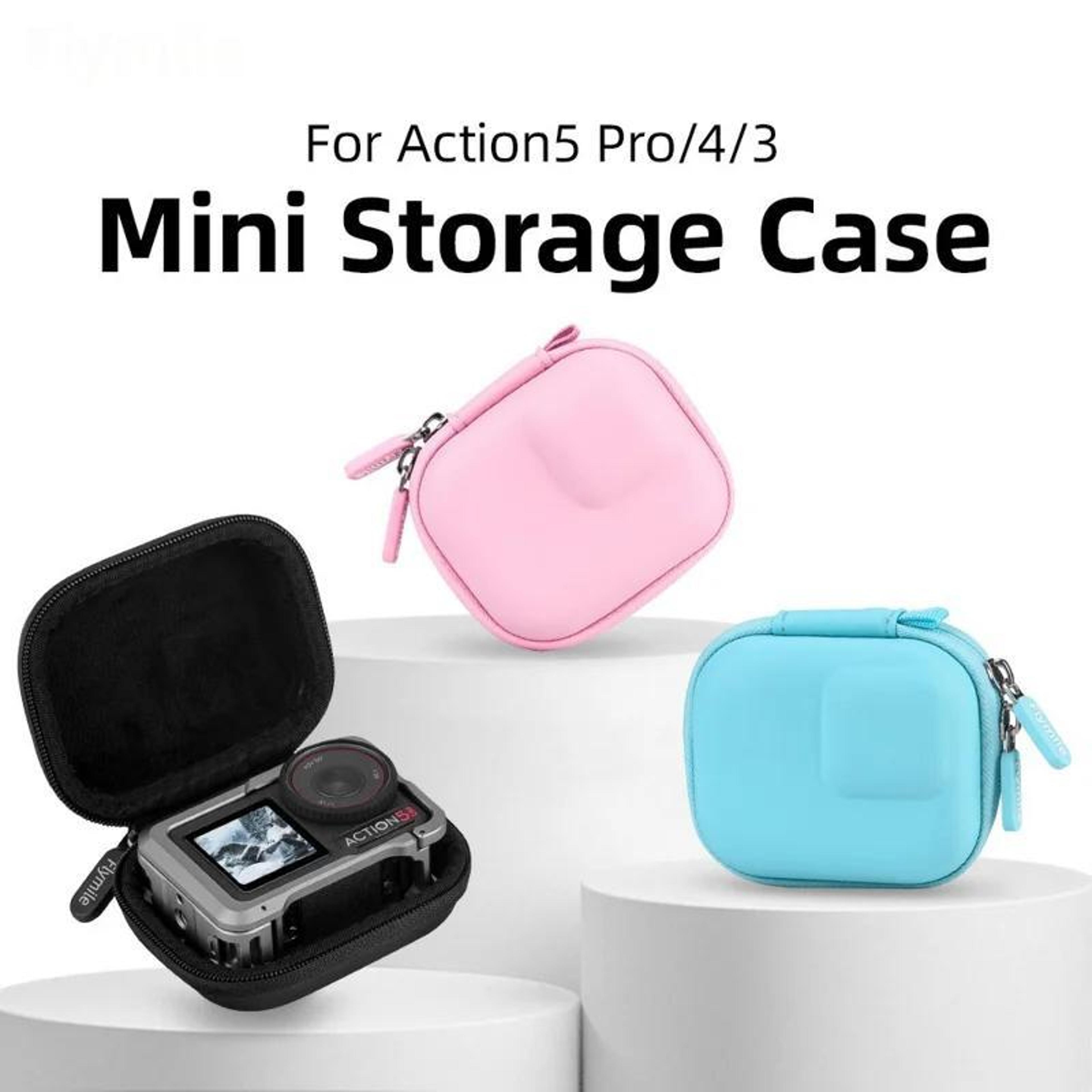 FPU Hard Shell Action Camera Case With Carabiner For DJI Action Insta360  GoPro Cameras 1