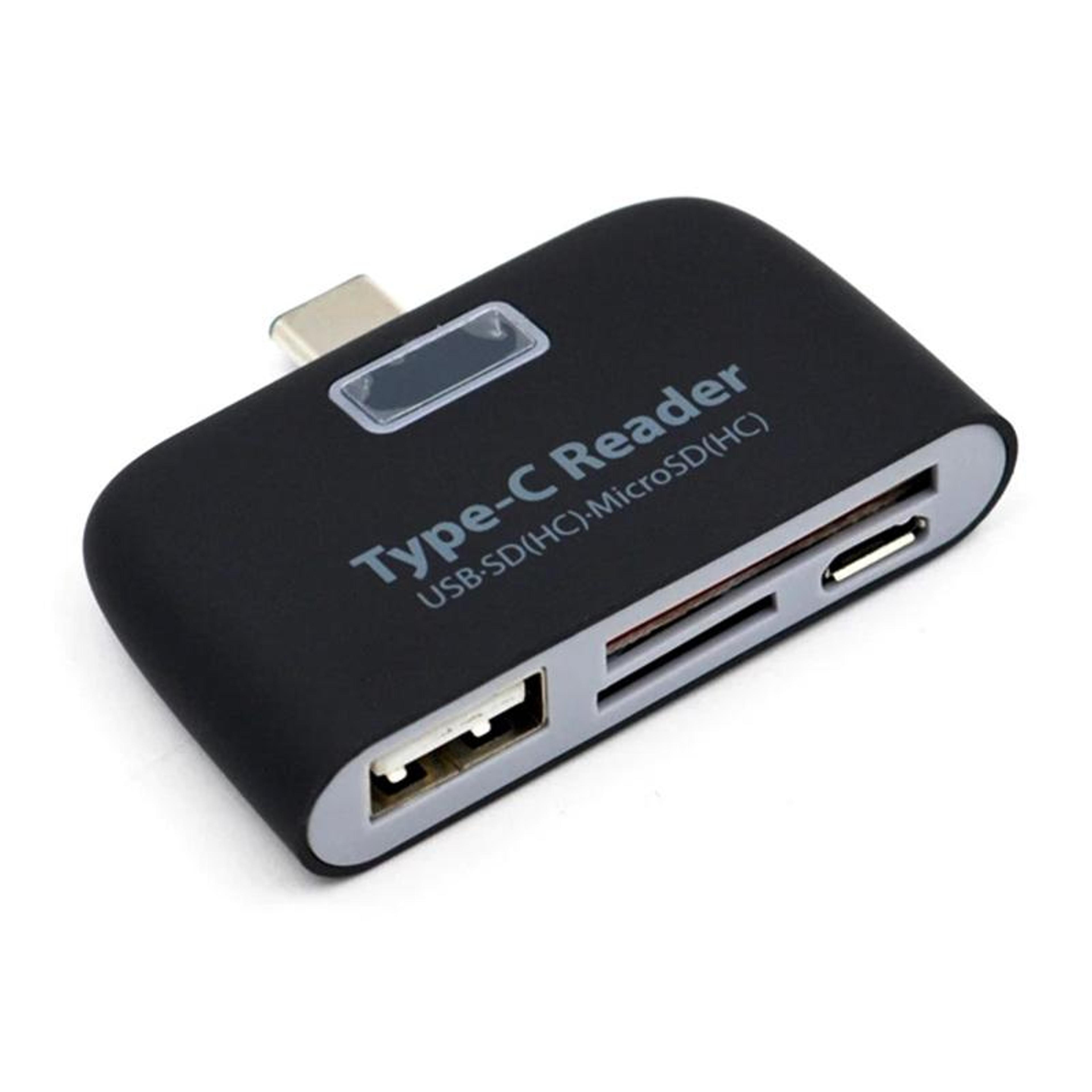 USB C SD  TF Card Reader Hub With USB Port And LED Indicator For MacBook Laptop  Android 1