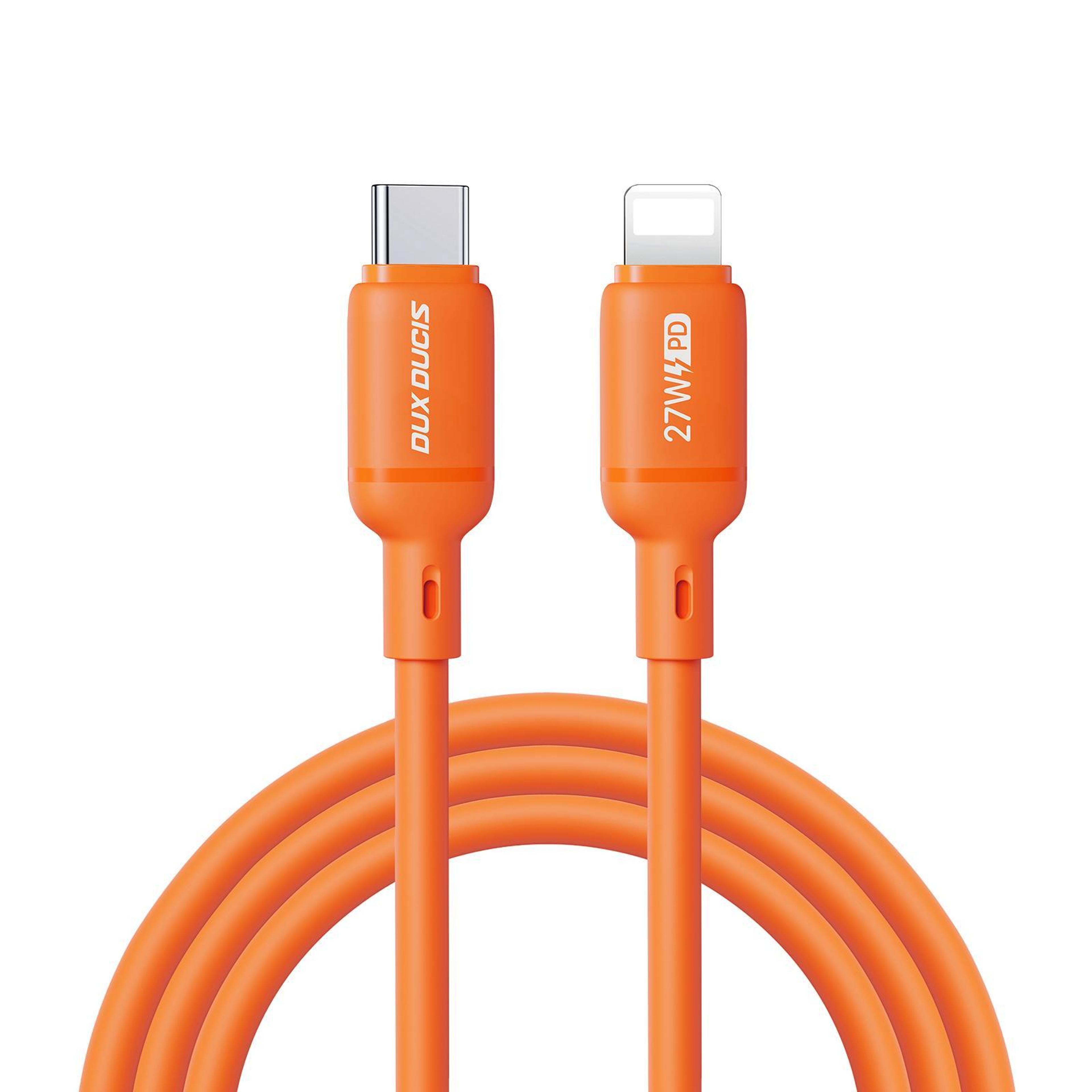 27W USB C To Lightning Silicone Fast Charging Cable 2