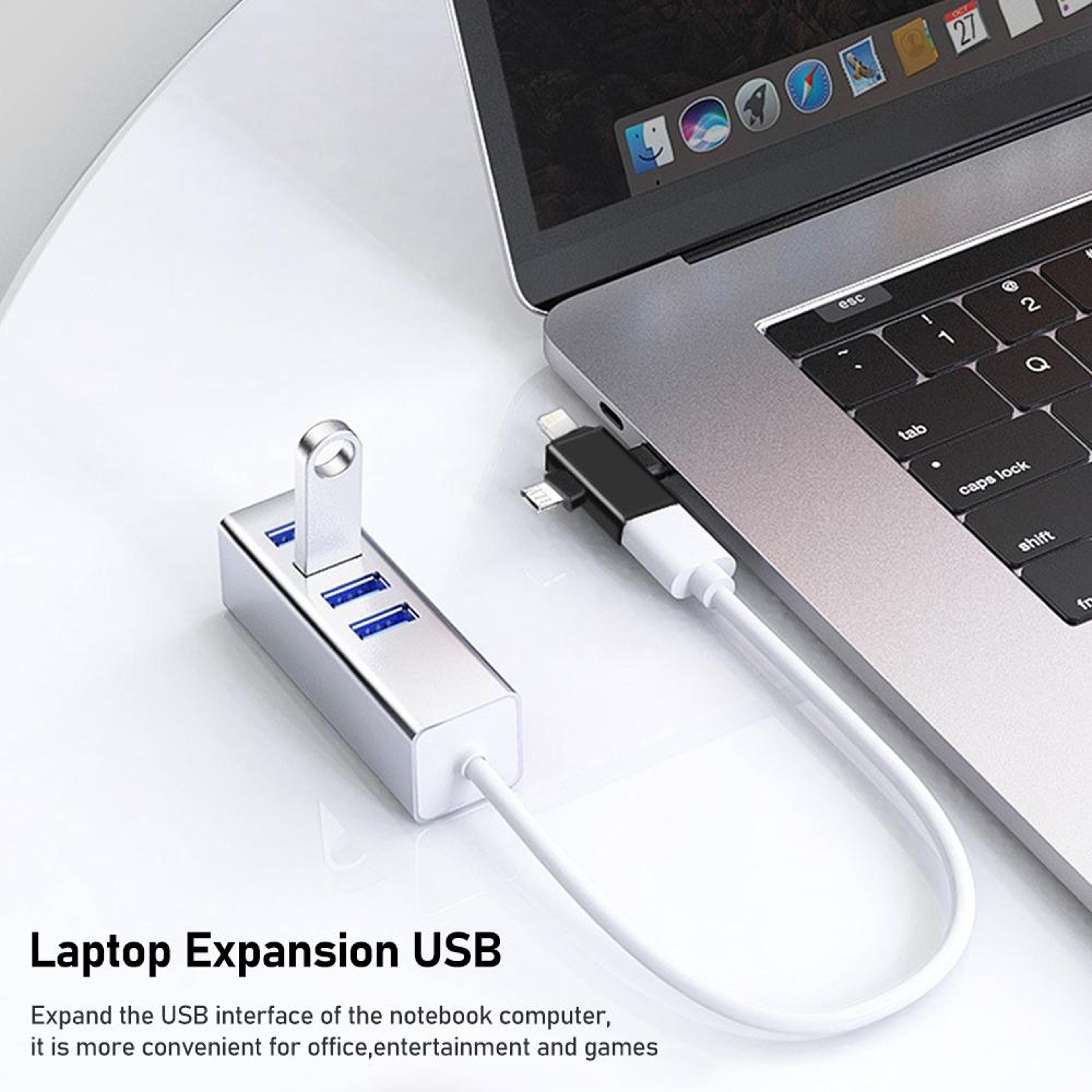3 In 1 USB OTG Adapter For Lightning Micro USB  Type C Devices 3
