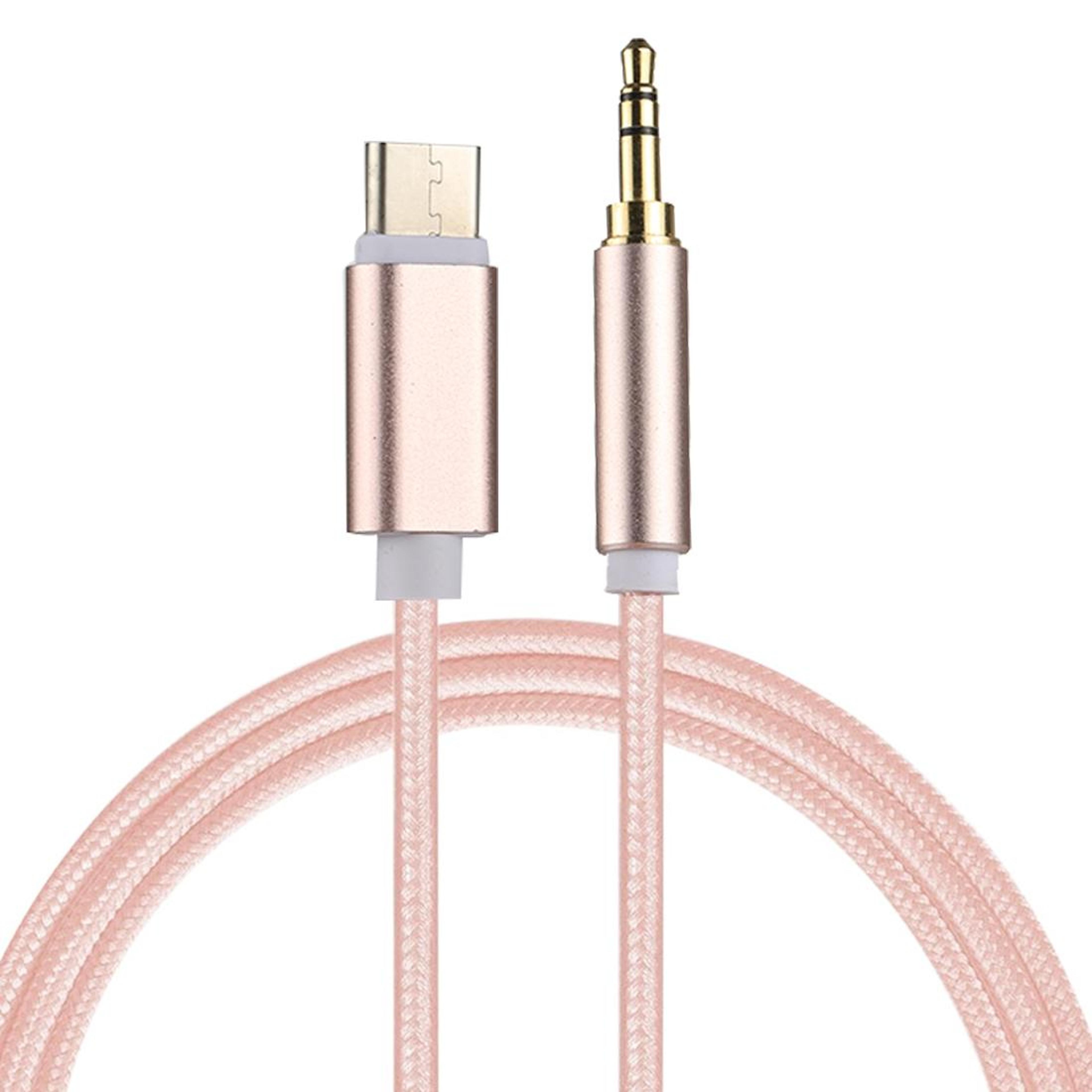 Premium Type C To 35mm Audio Cable Durable Nylon Braided Connector 2