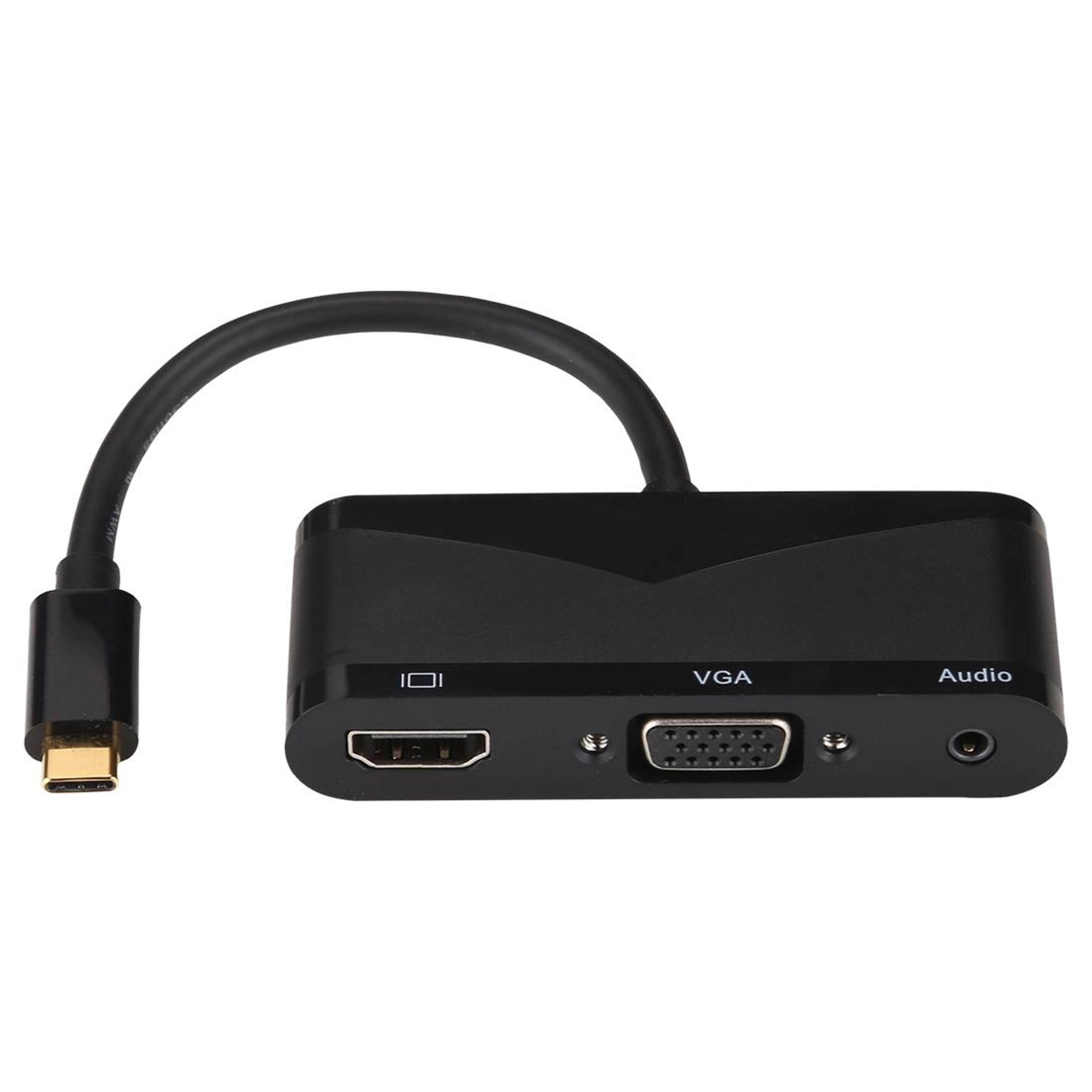 USB C Multiport Adapter With 4K HDMI VGA  Audio 5