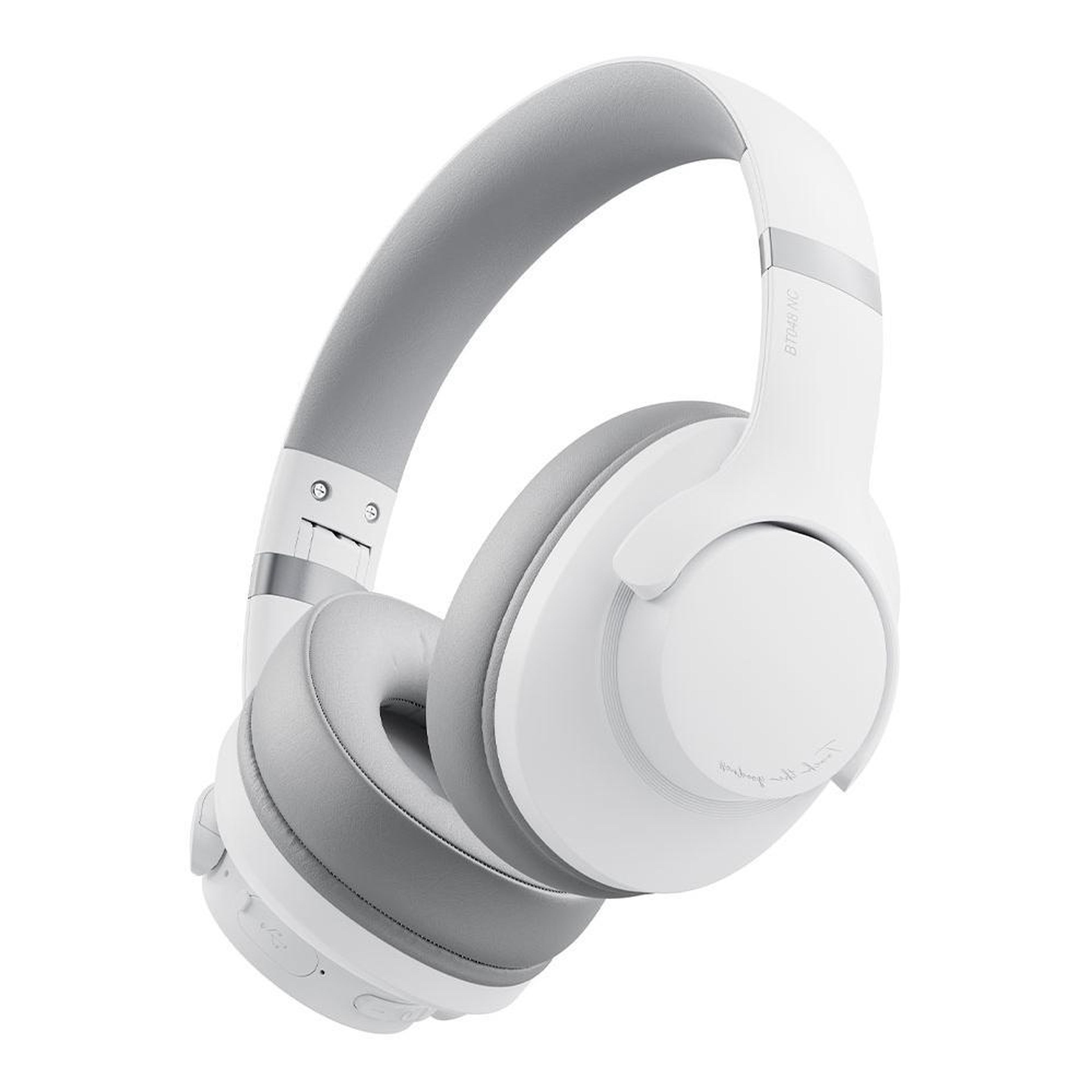 bt048nc wireless noise cancelling headphones with anc, enc mic & 55h playtime