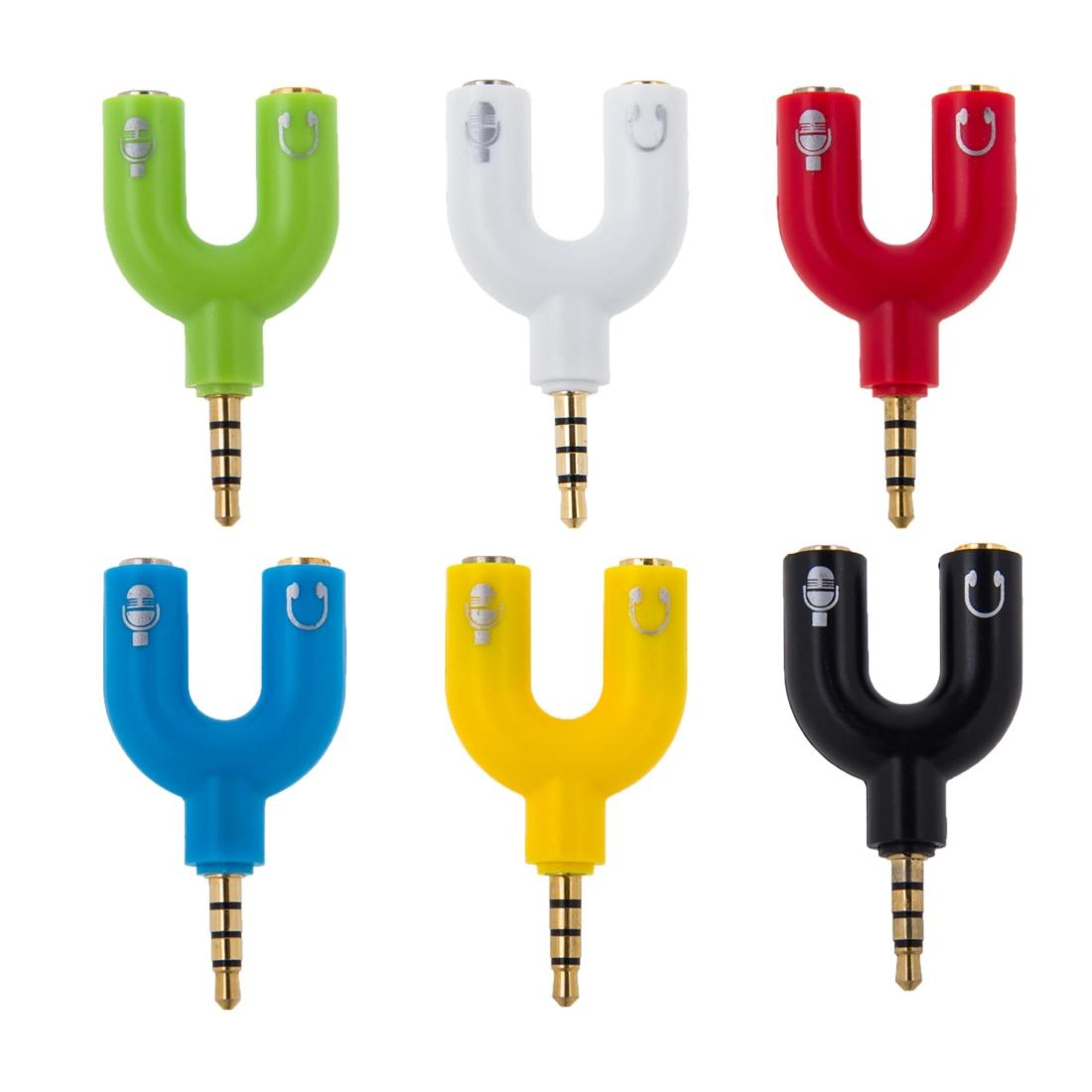 35mm Headphone Splitter Headset Mic Adapter Audio Splitter Cable 35mm Audio Adapter Headphone Mic S 0