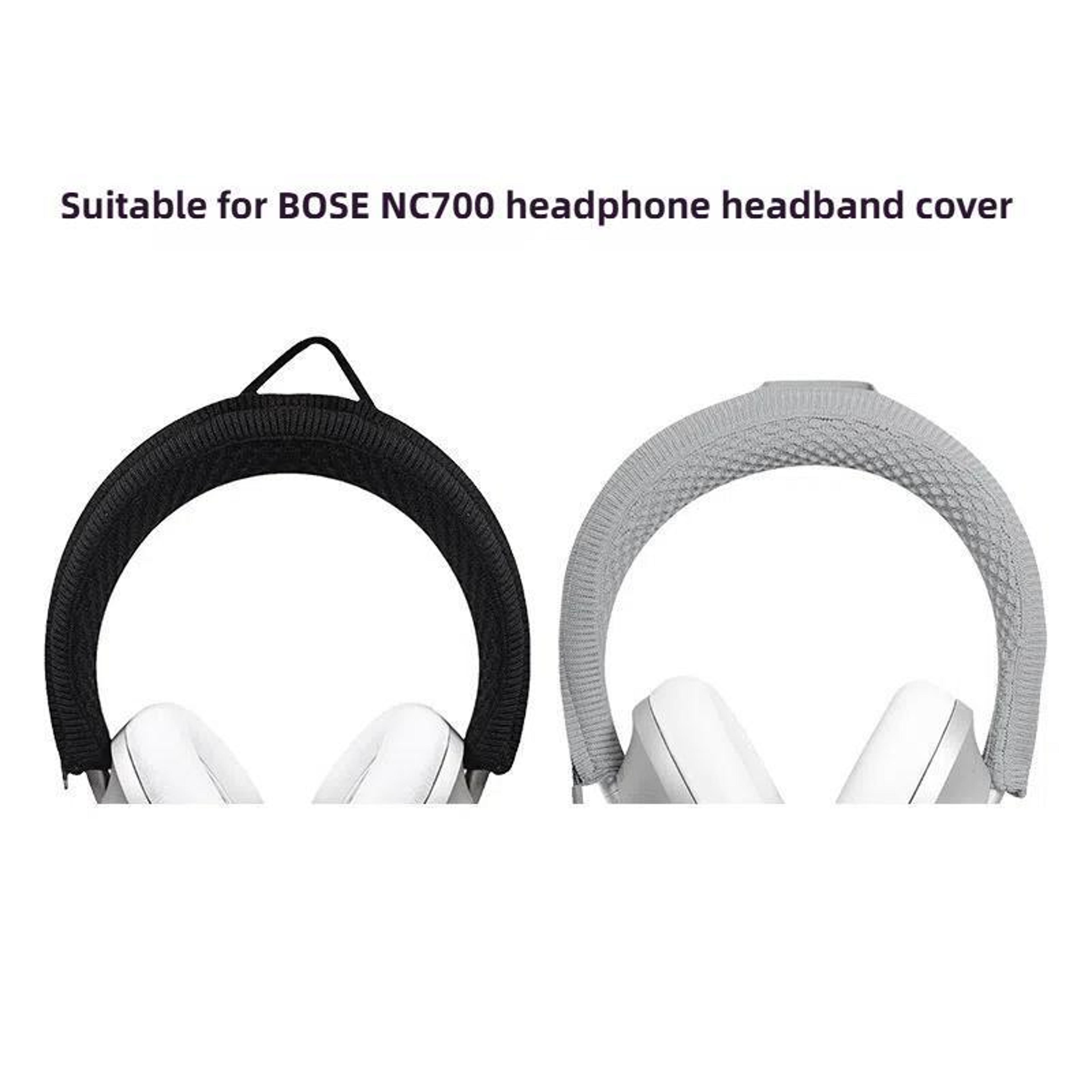 BOSE NC700 Headband Cover Soft Knitted Headphone Headband Protector With Zipper Design 2