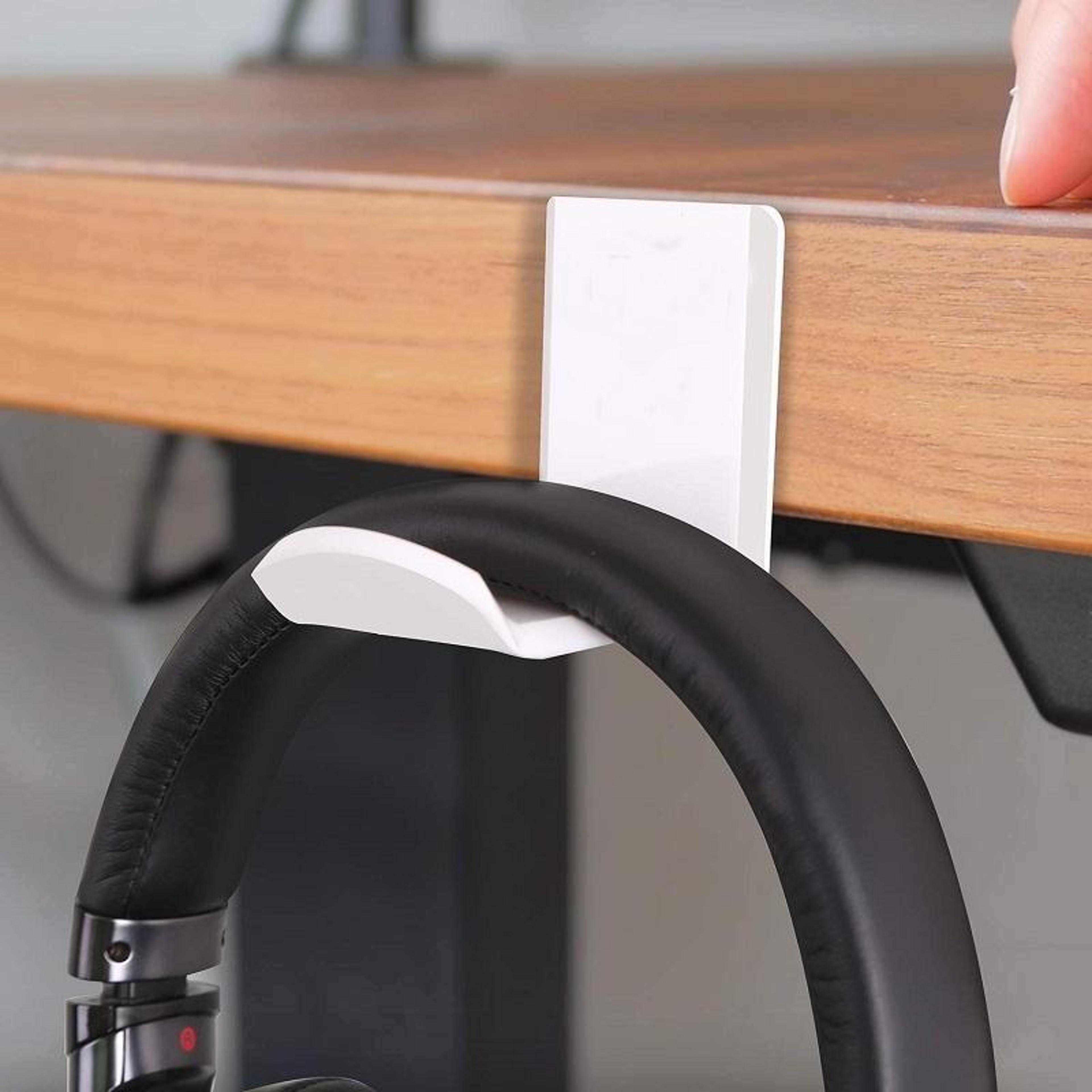Wall Mount Headphone Holder Sticky Acrylic Headset Hanger For Desk Office  Gaming Setup 1