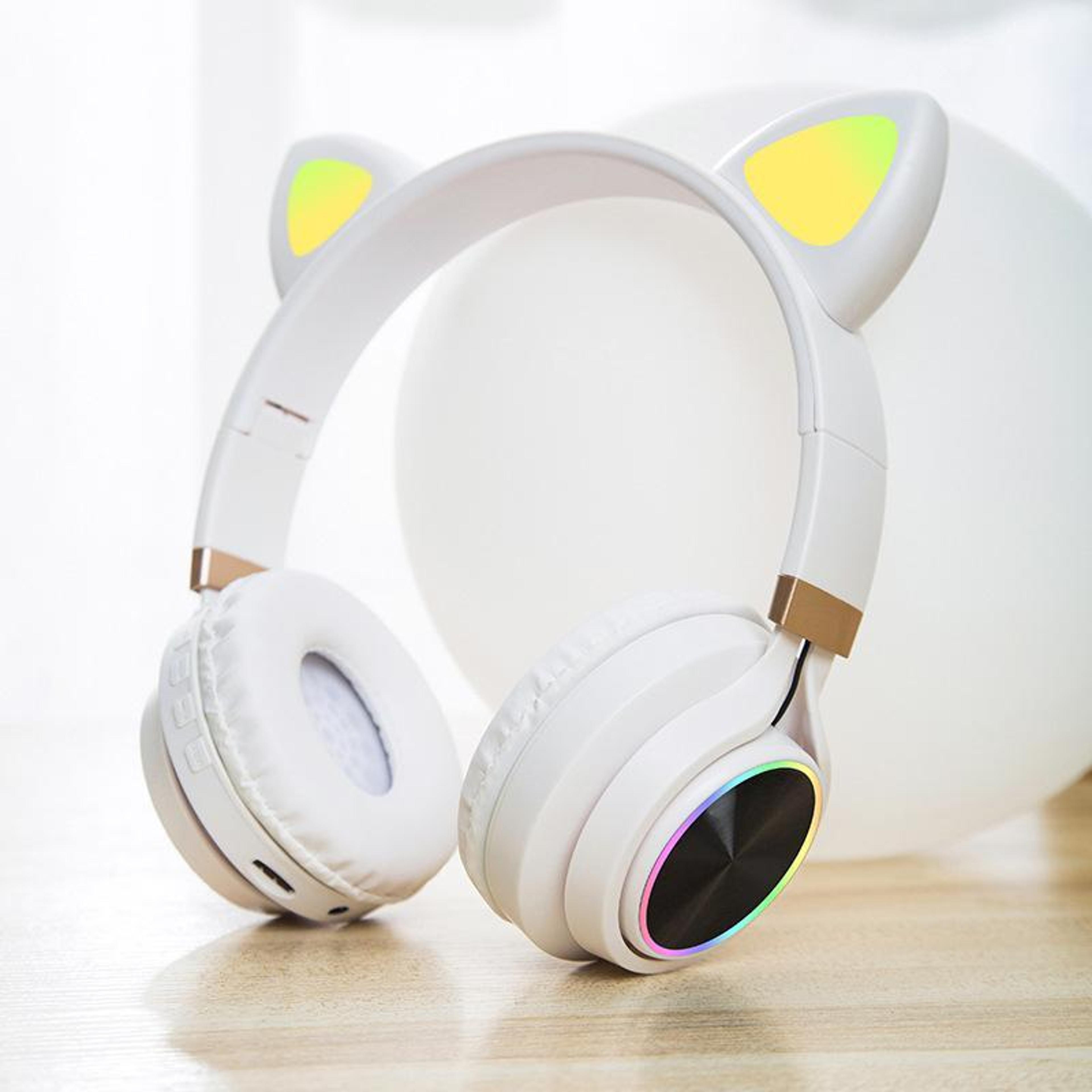 P28 Cute Cat Ear Gaming Headphones With Microphone And Stereo Sound 9
