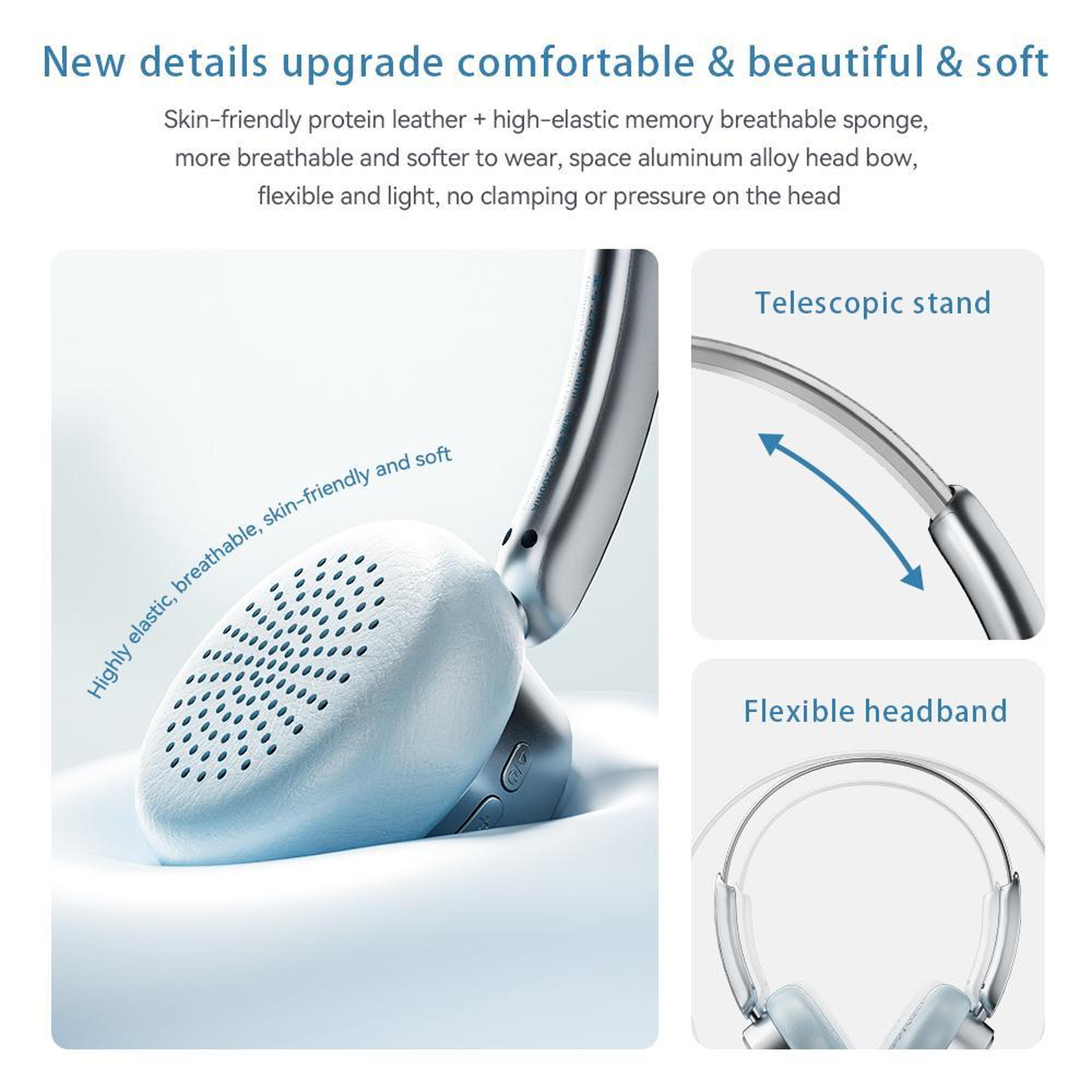 ZAODON Wireless Open Ear Bluetooth Headphones With ENC Noise Cancelling  HiFi Bass Sound 13