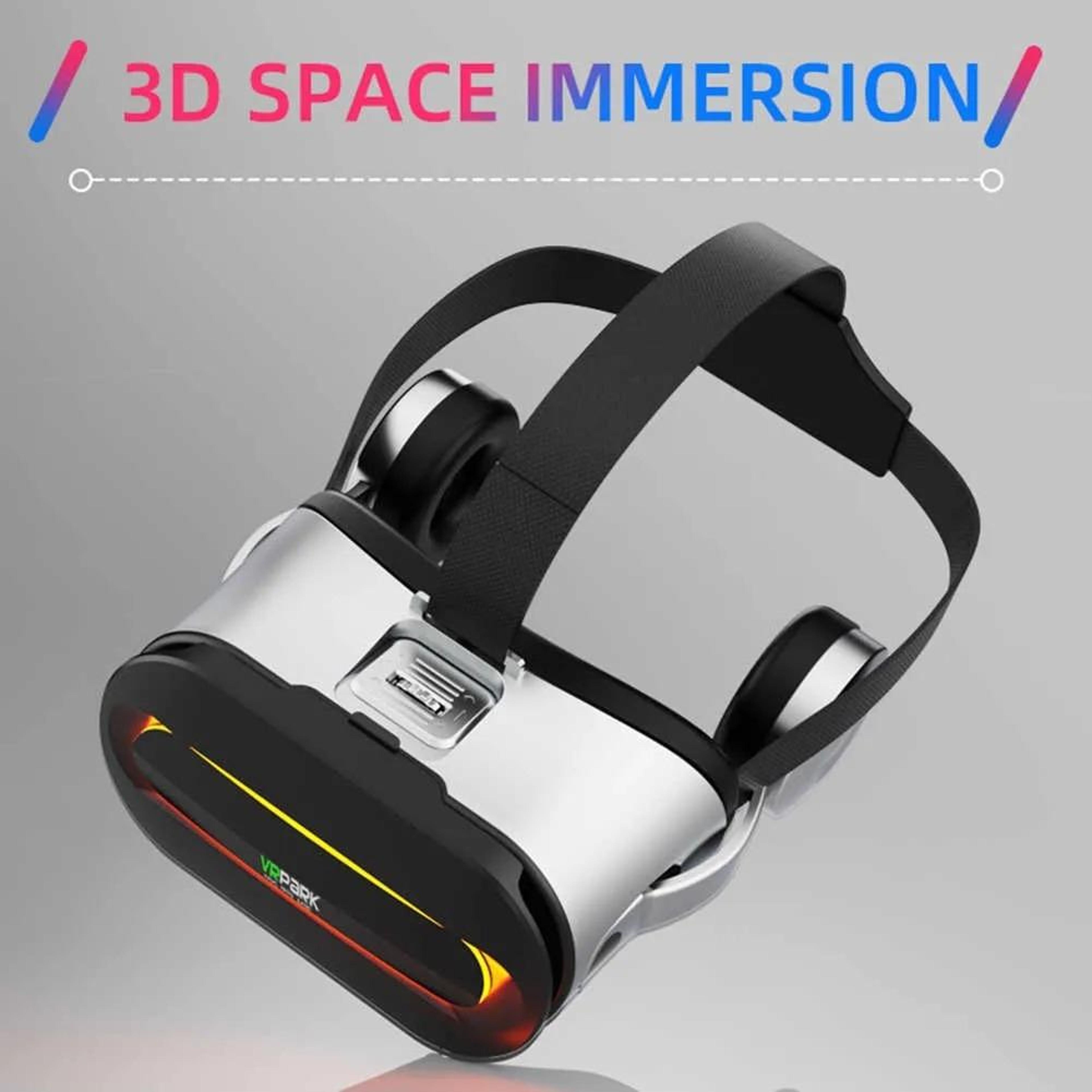 VRPARK J60 VR Headset With Bluetooth Audio  Blue Light Protection For IPhone And Android 2
