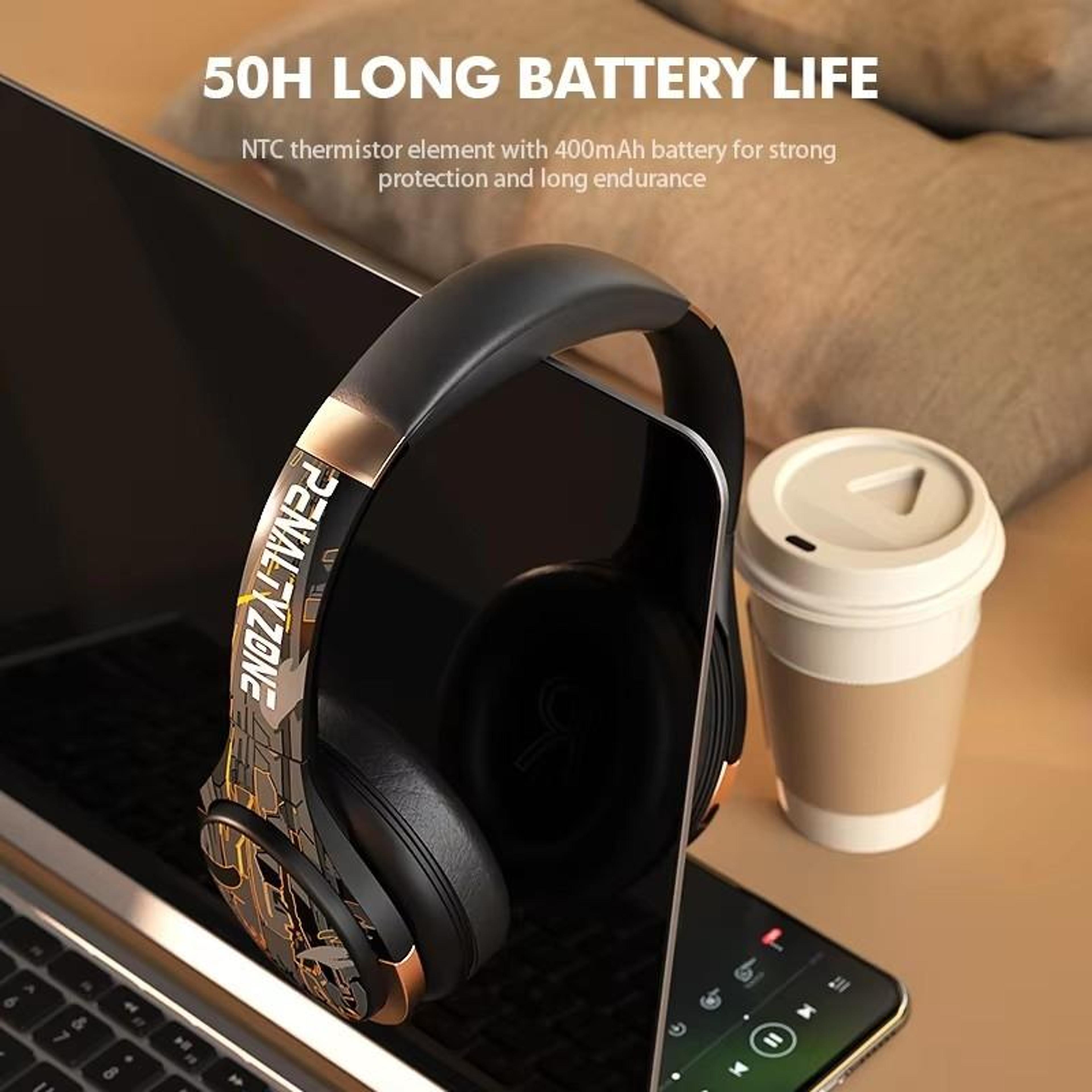 A6 ANC Bluetooth Gaming Headphones With Mic RGB Lights  Low Latency Audio 2