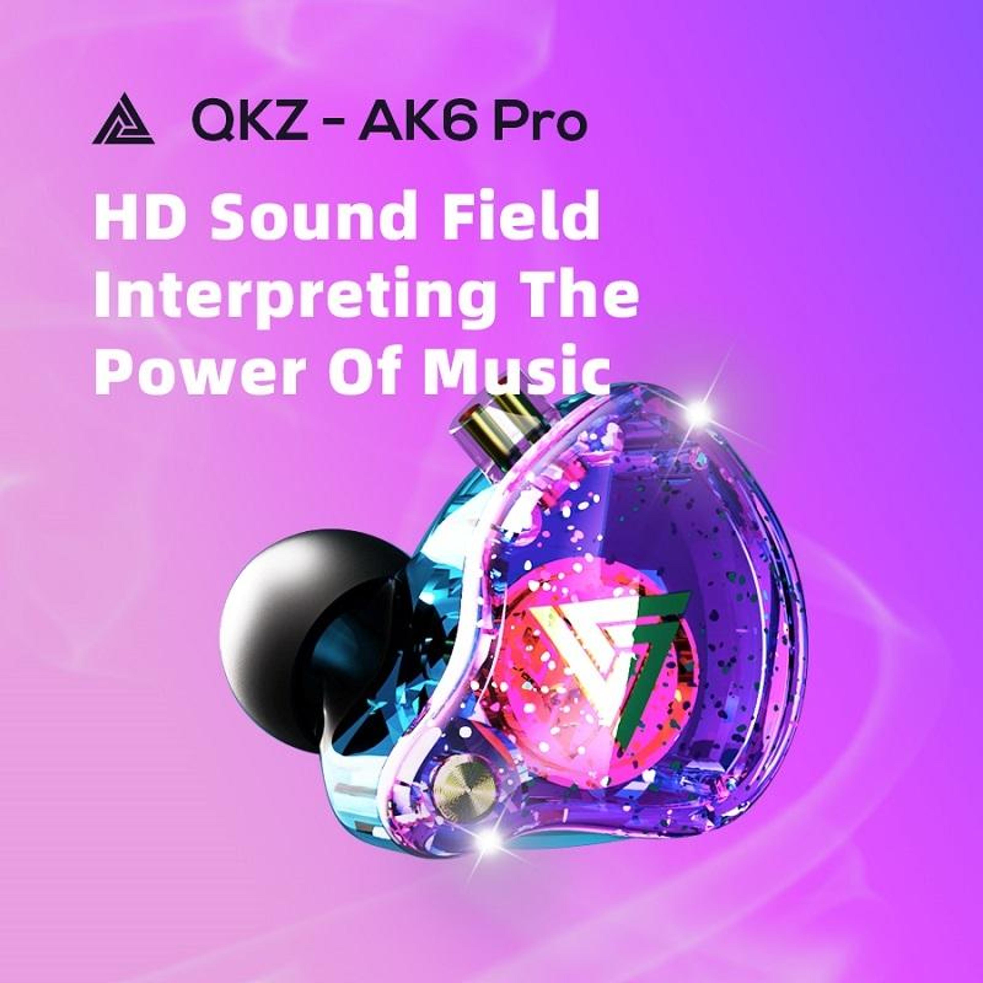 QKZ AK6 PRO HiFi Wired Earbuds With Mic Deep Bass In Ear Headphones For Gaming  Music 6