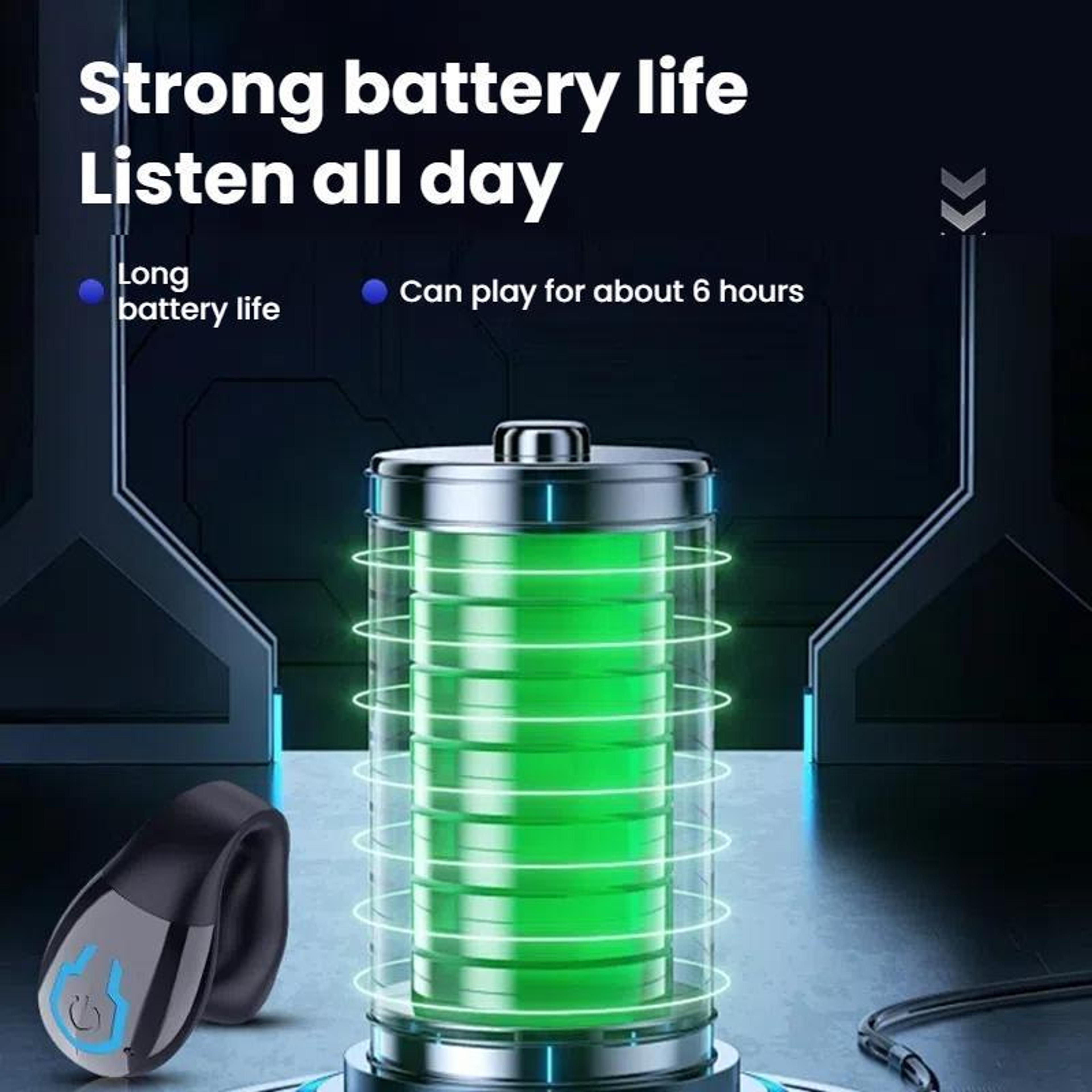 Bluetooth 54 Sports Earbuds Clip On Single Ear Headset With IPX5 Waterproof  8H Playtime 9