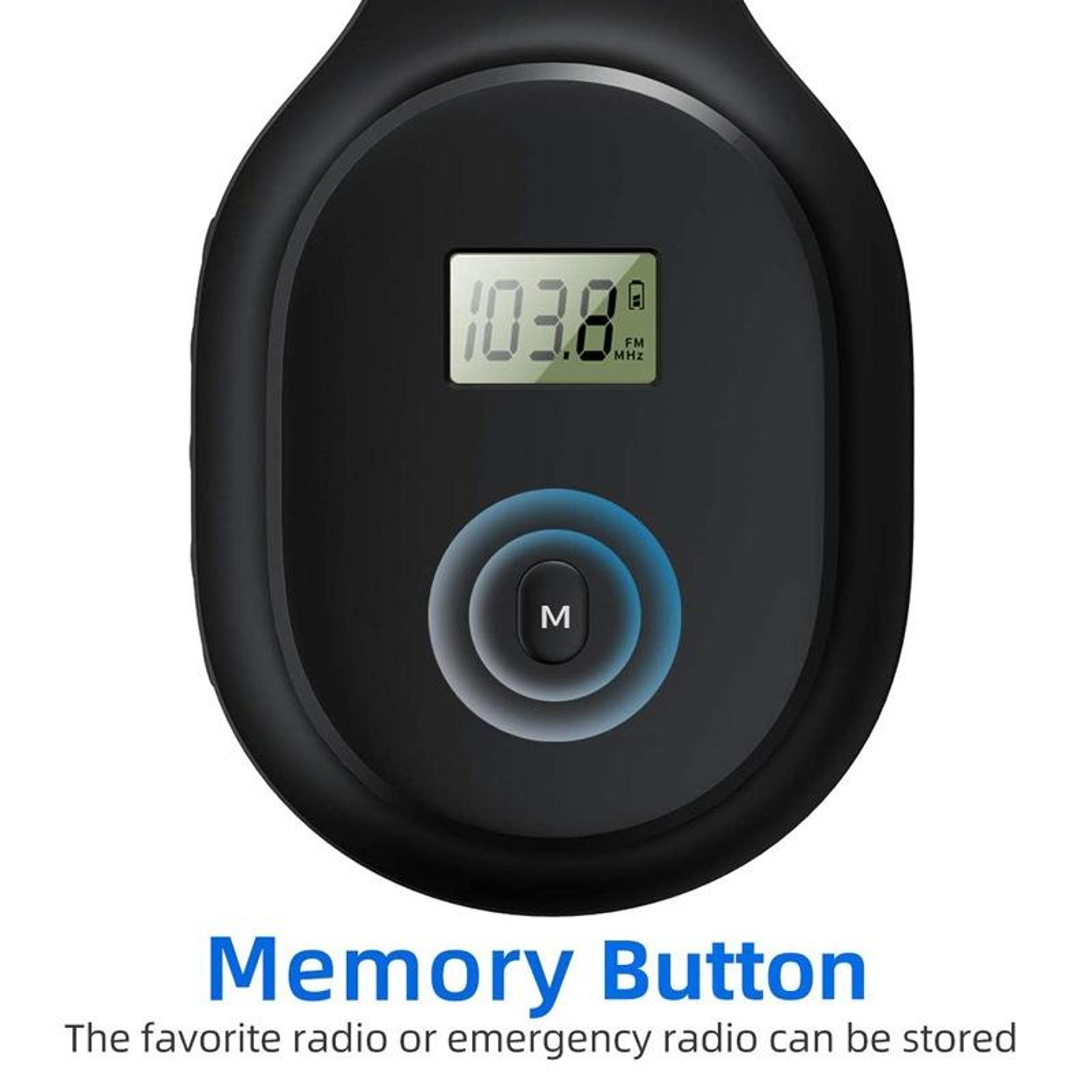 A8 Rechargeable FM Radio Headphones With LCD Display  Foldable Memory Foam Design 2