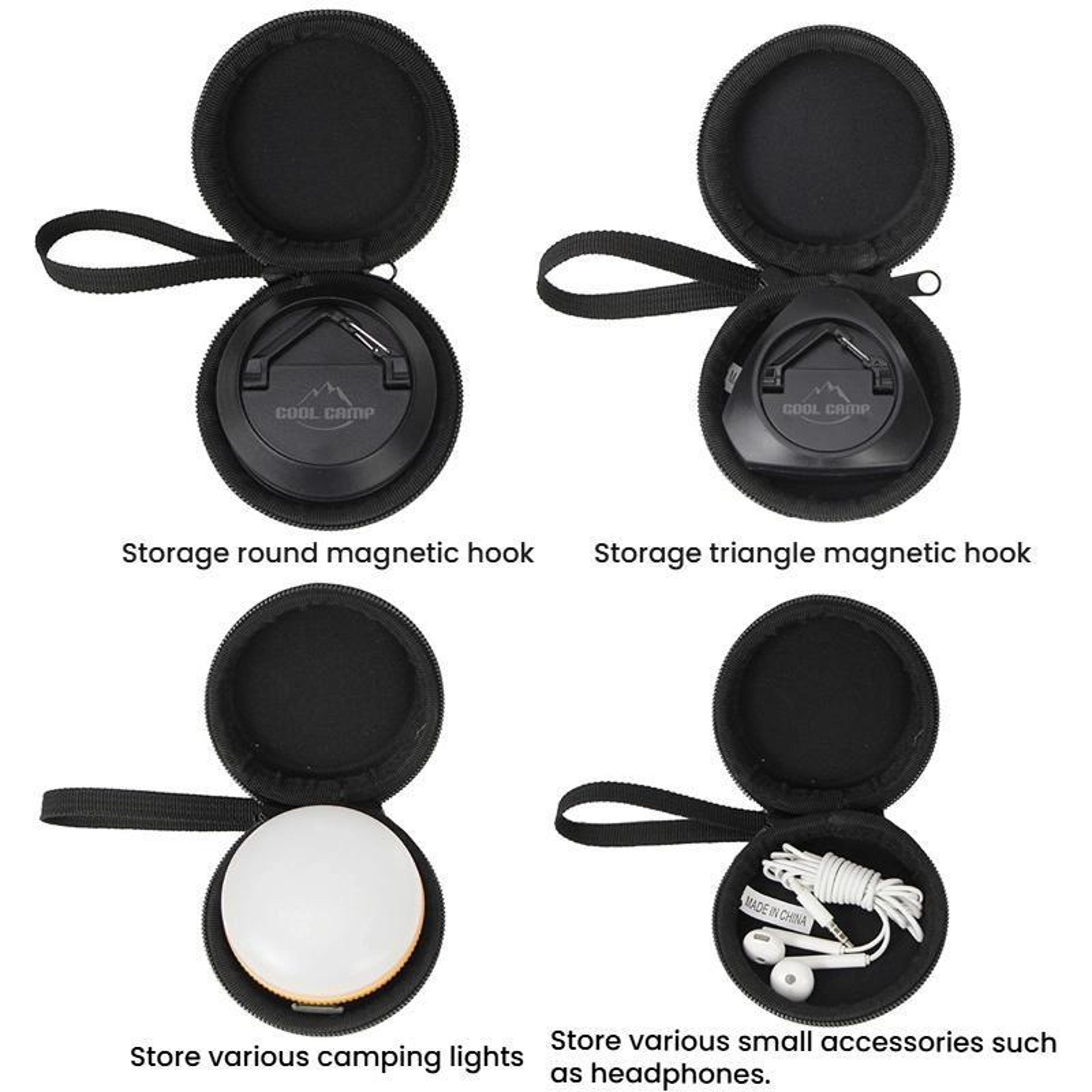COOL CAMP Portable EVA Headphone Case  Coin Pouch For Camping And Travel 7