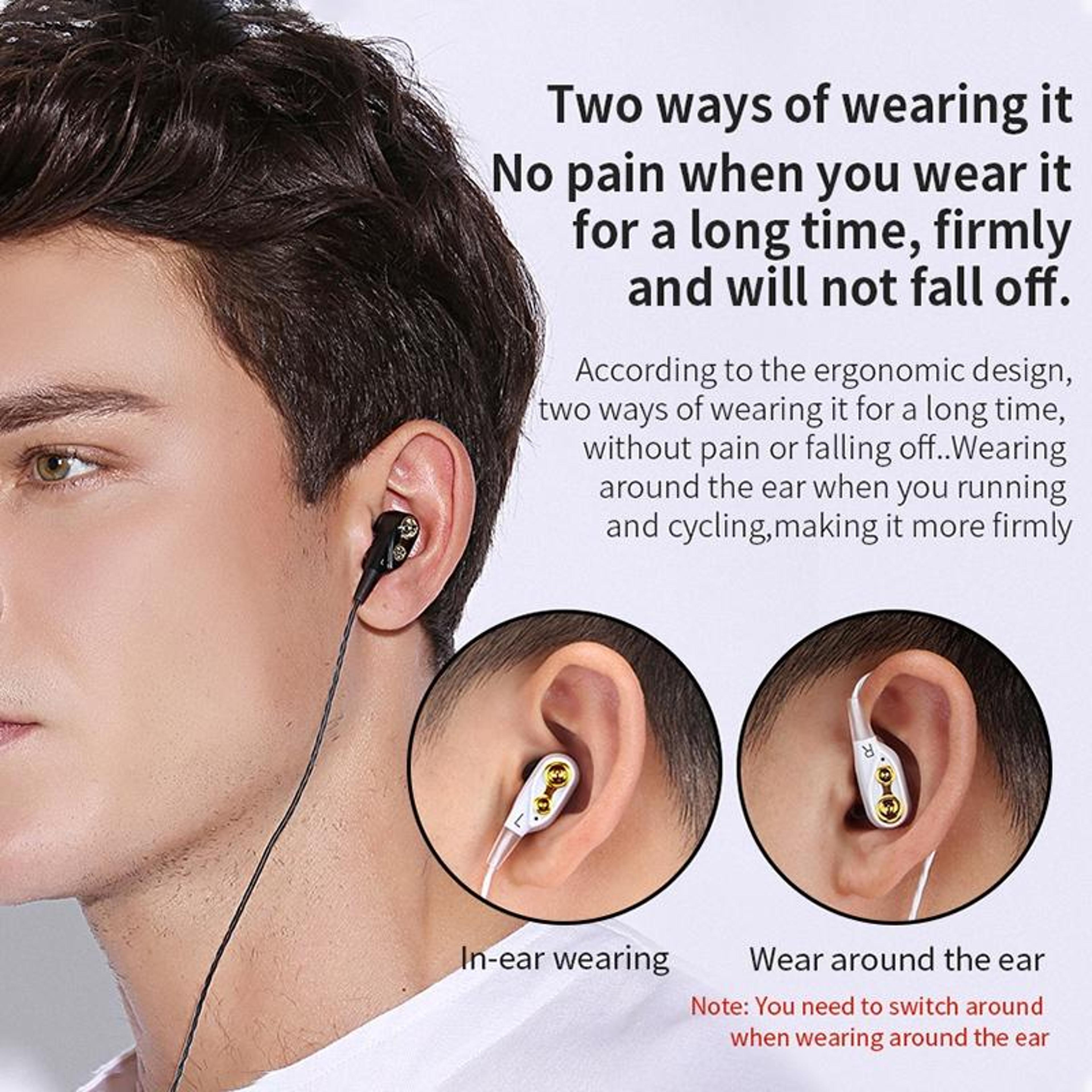 QKZ CK8 HiFi Earbuds With Quad Drivers  HD Mic For Sports And Everyday Music 13