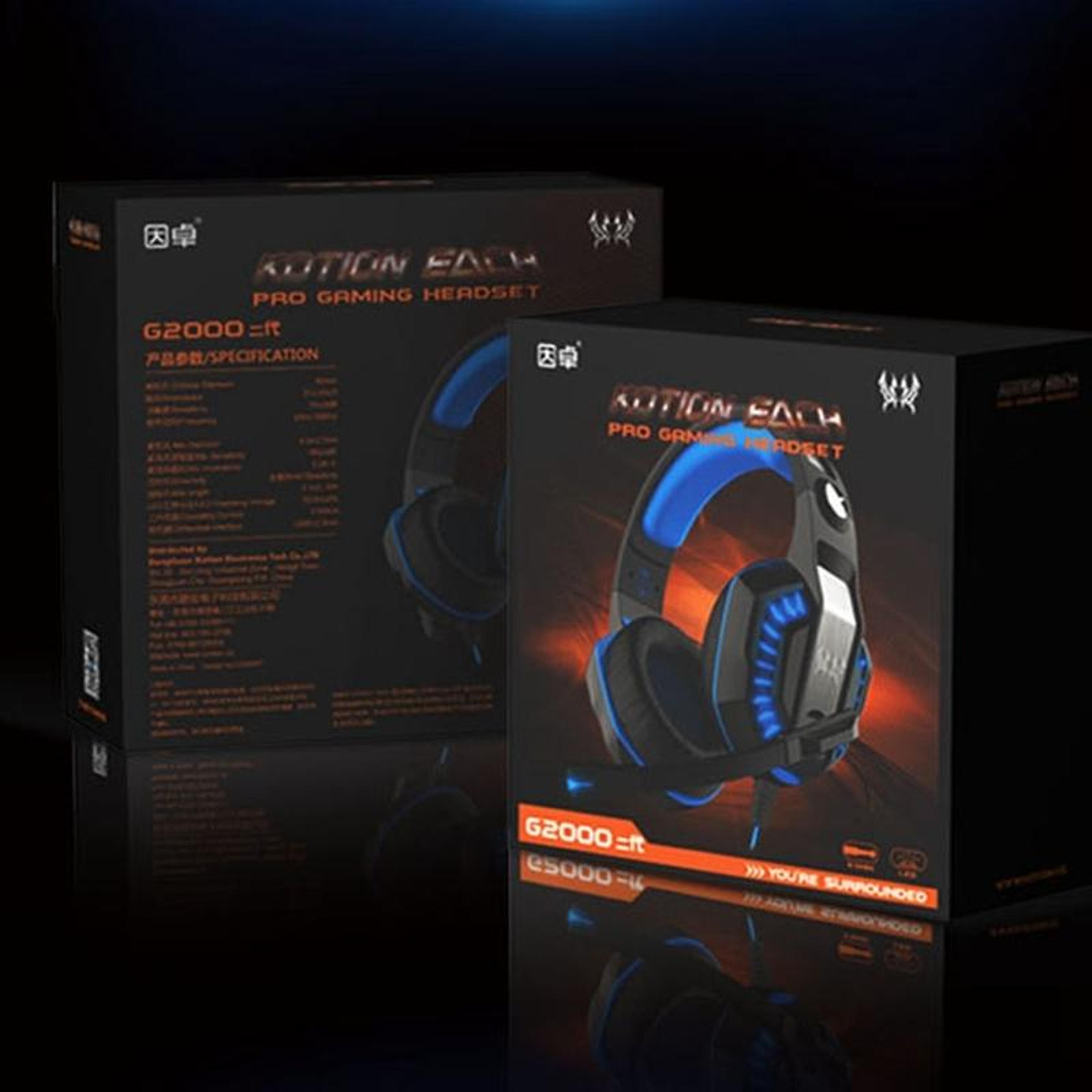 KOTION EACH G2000 Gaming Headset With Noise Isolation LED Lights  Stereo Bass Sound 10