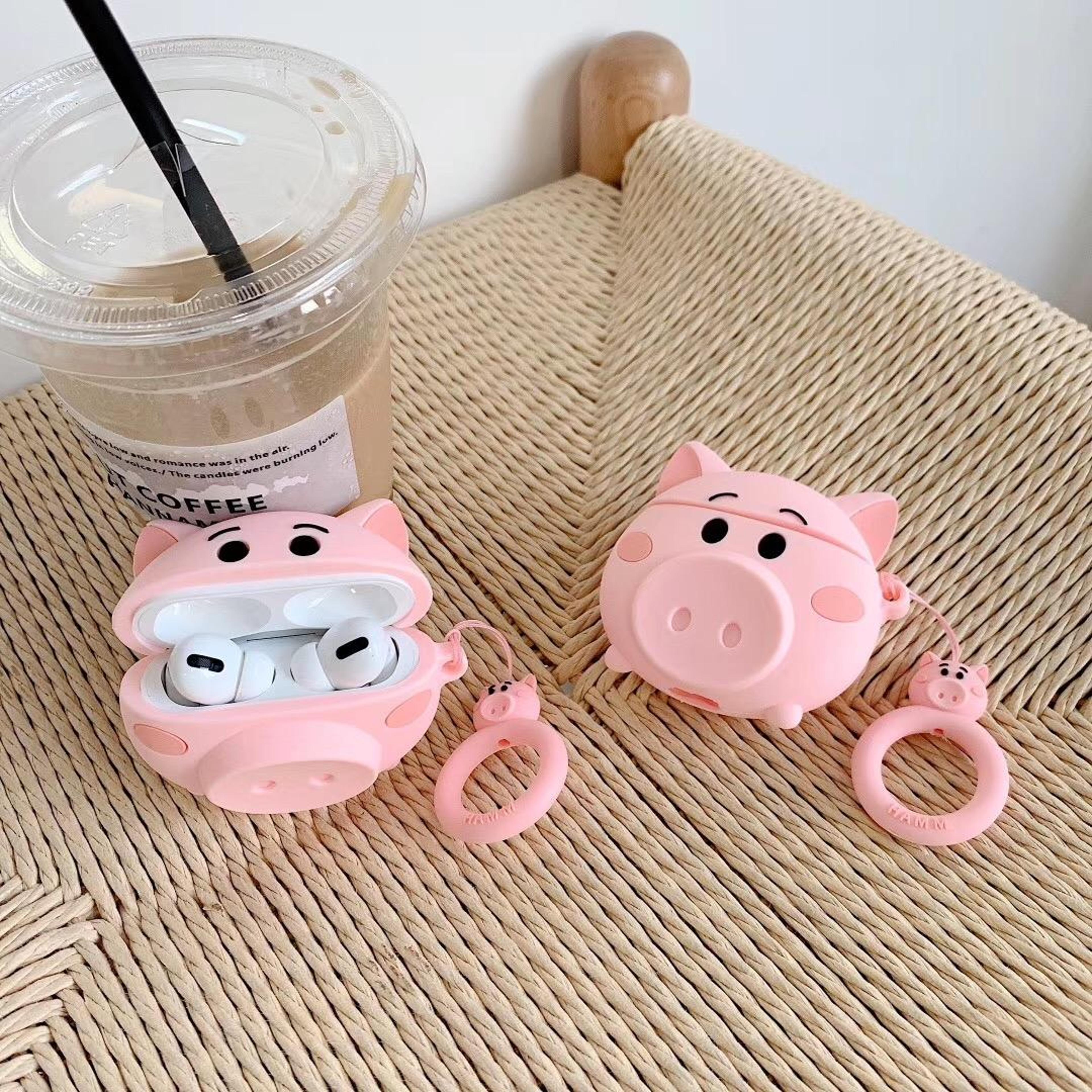 Cute 3D Pig AirPods Pro Case Cover With Charging Access Shockproof Silicone Protector 5