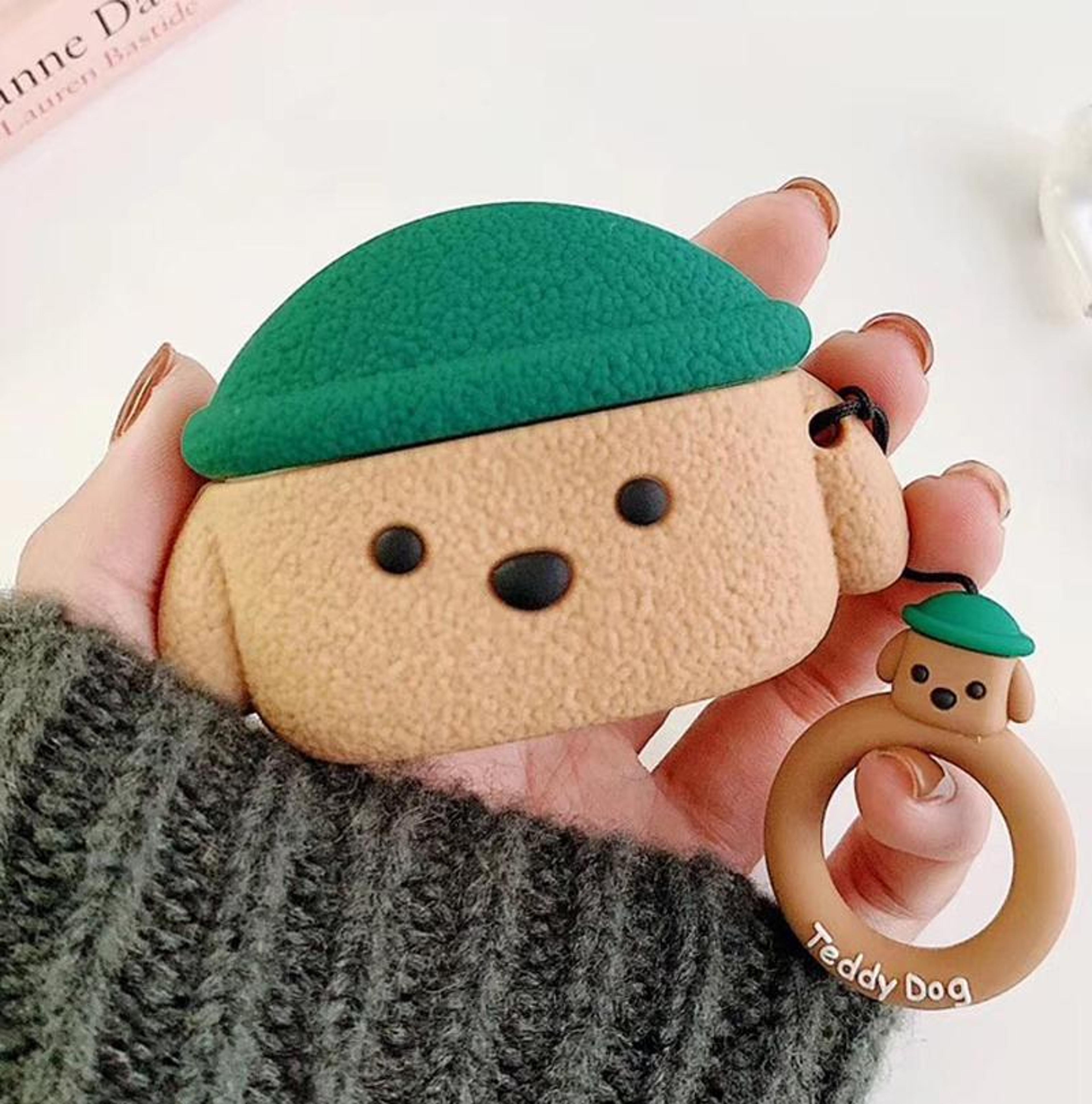 Teddy Dog AirPods Pro Case Cute Protective Bluetooth Earbuds Cover 0