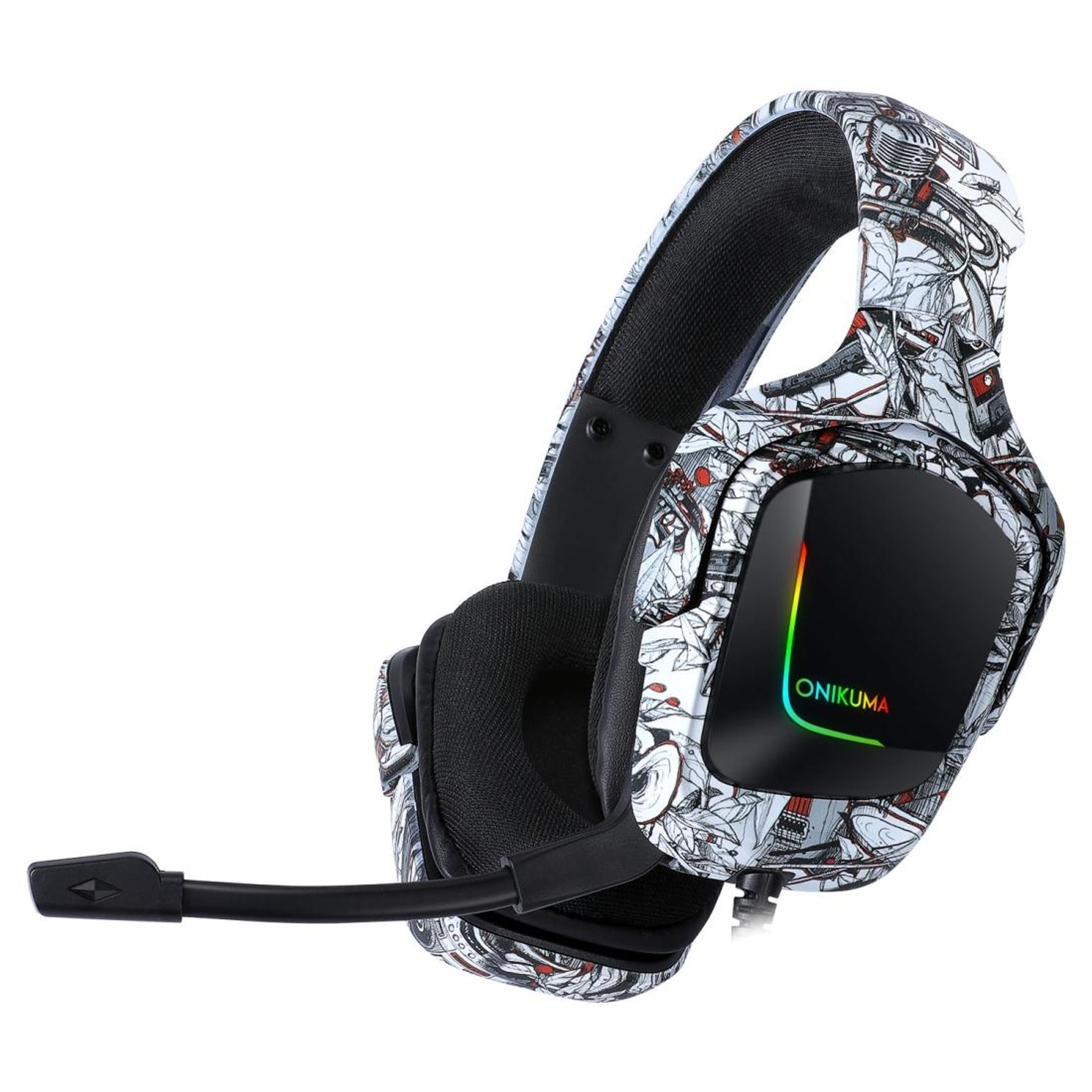 ONIKUMA K20 RGB Gaming Headset With Mic For PS4 PC  Surround Sound Gaming 0
