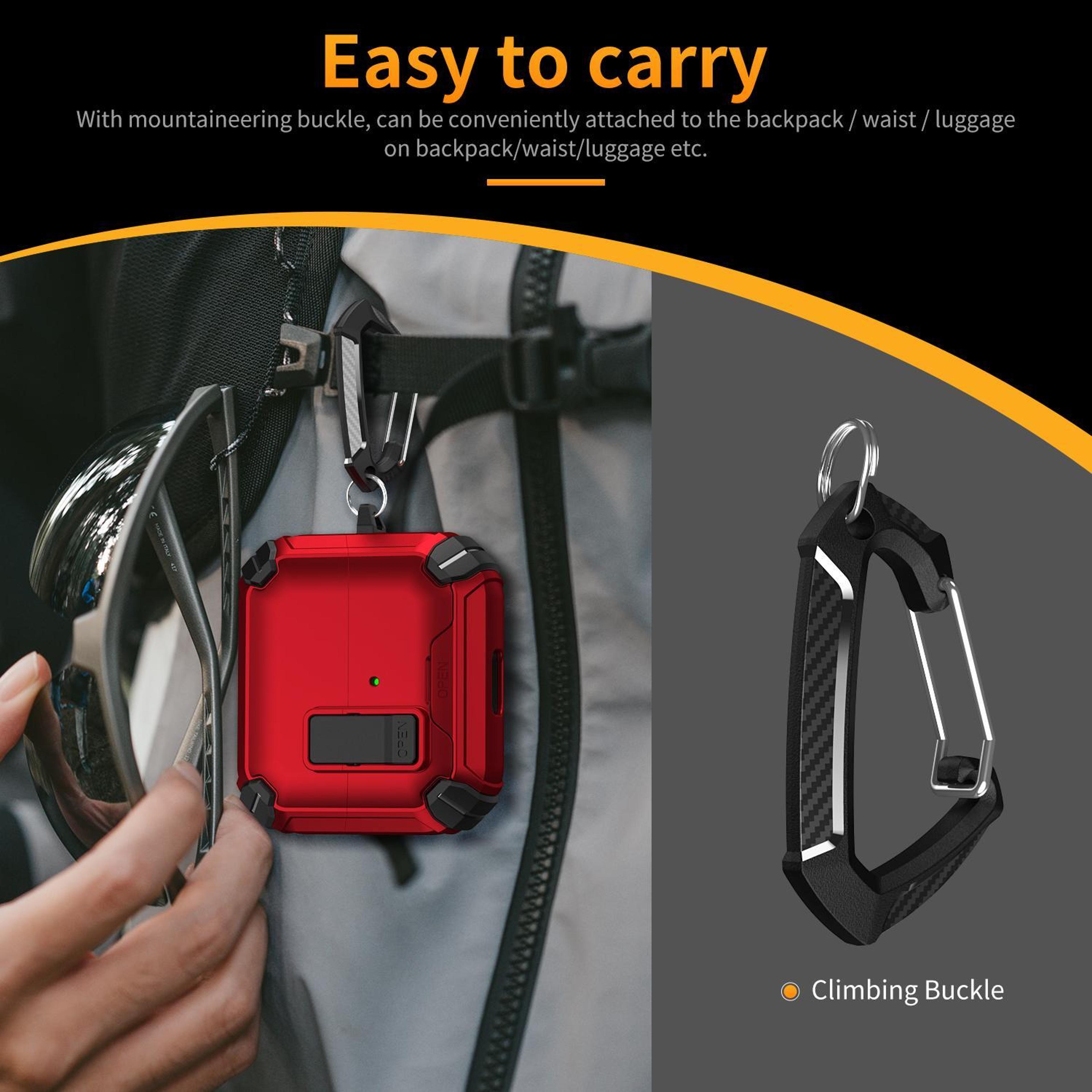 MagSafe Lock Case For Galaxy Buds 3 Pro With Carabiner  Magnetic Stand 16