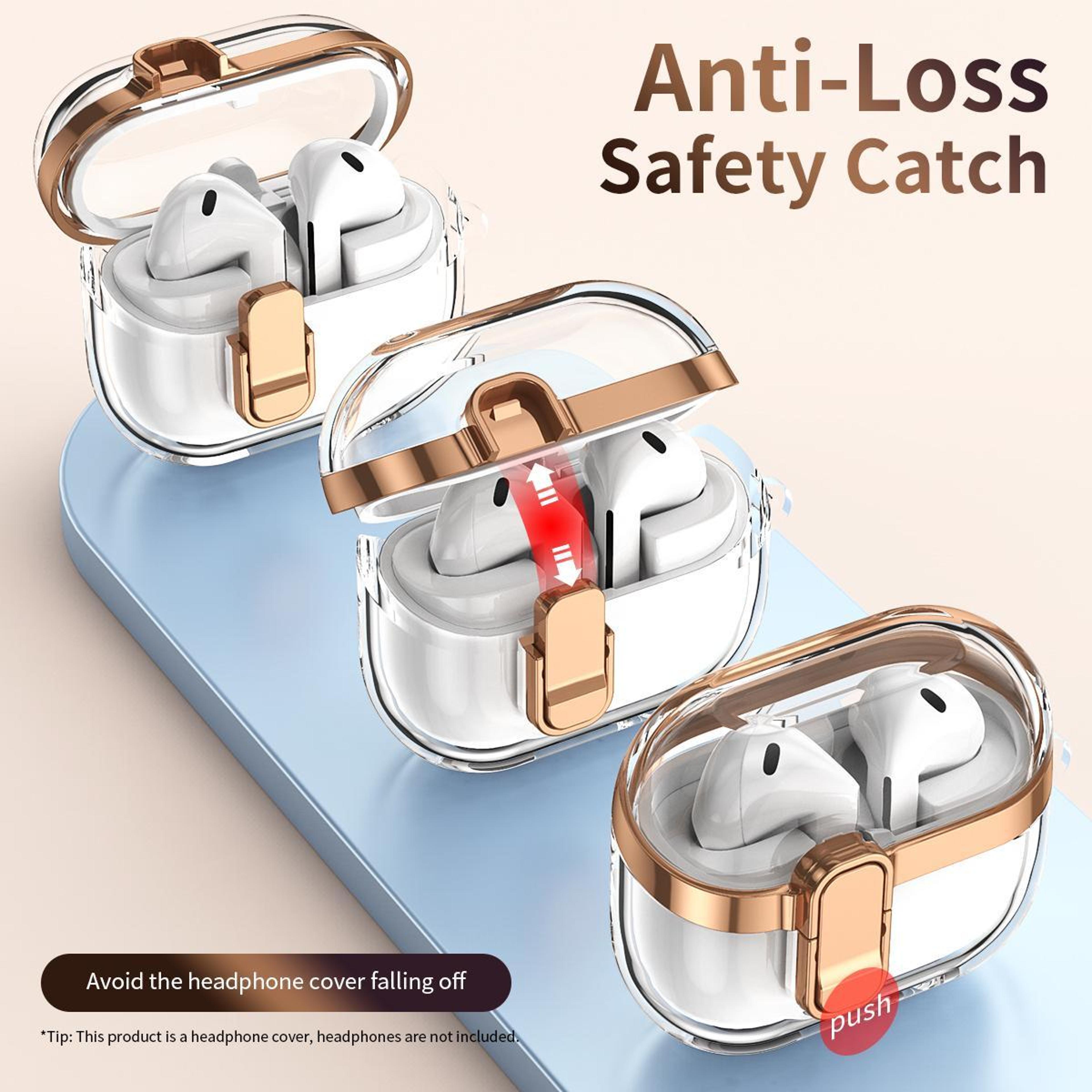 Galaxy Buds3  Buds3 Pro Clear Lock Case With Shockproof Electroplated Protection 7
