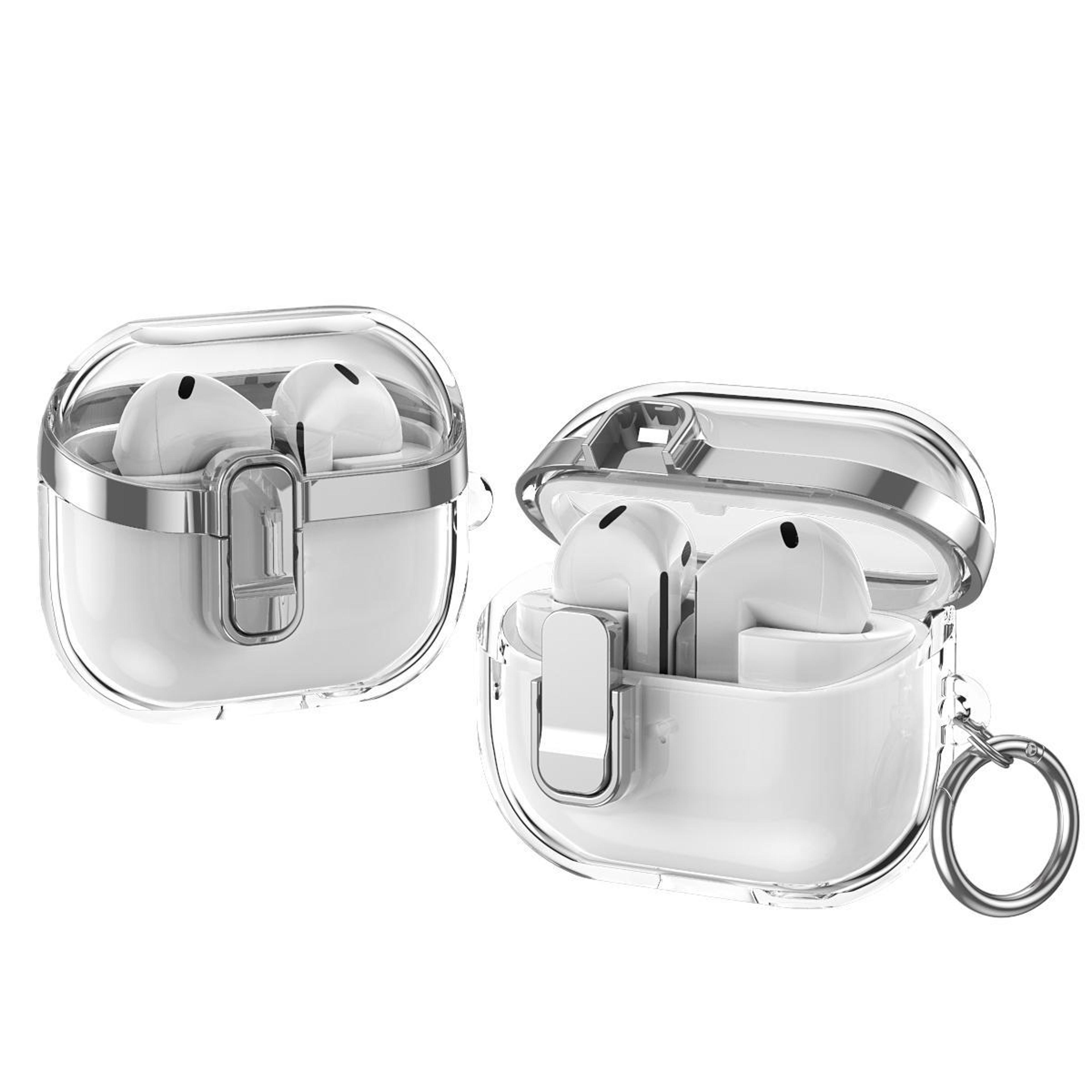 Galaxy Buds3  Buds3 Pro Clear Lock Case With Shockproof Electroplated Protection 2
