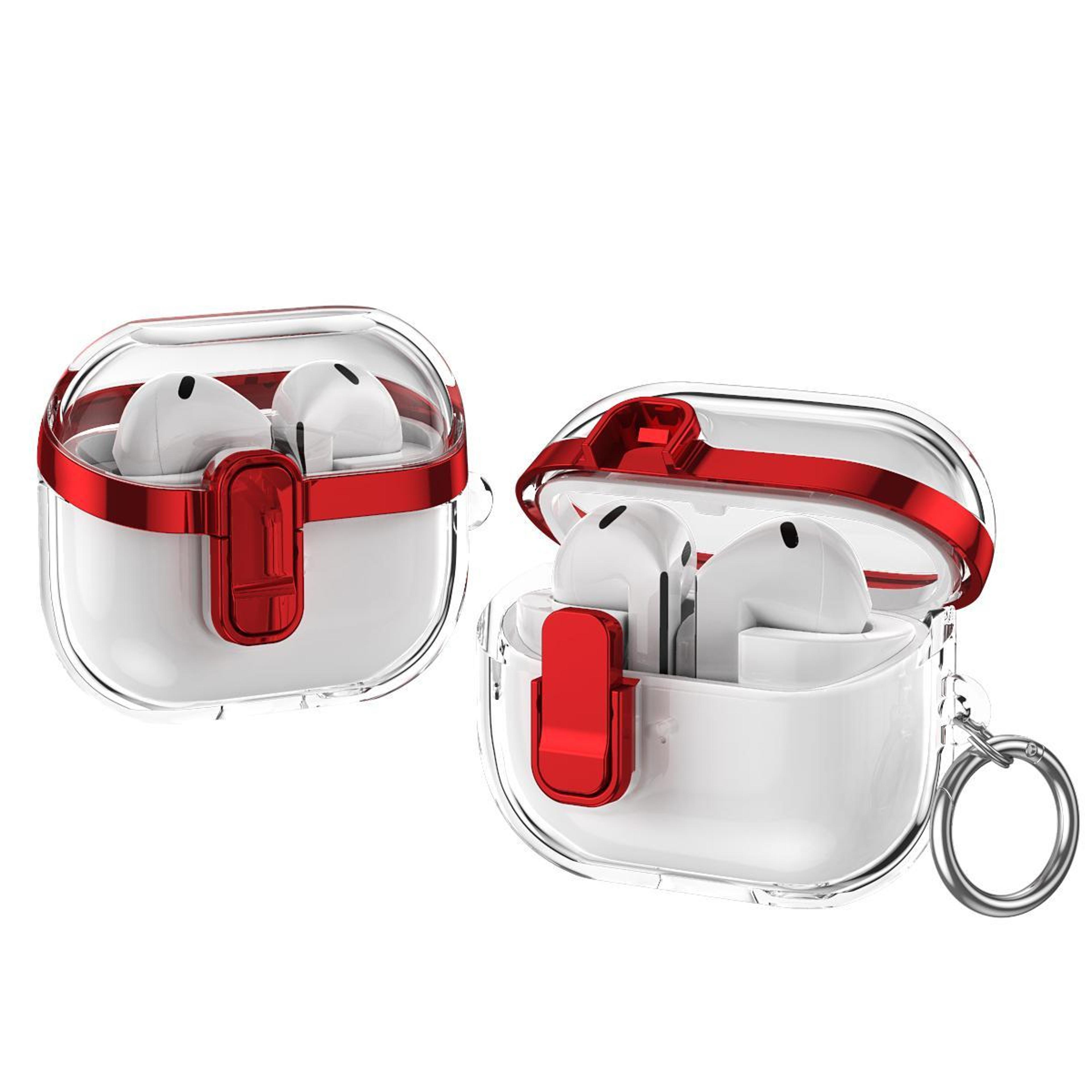 Galaxy Buds3  Buds3 Pro Clear Lock Case With Shockproof Electroplated Protection 9